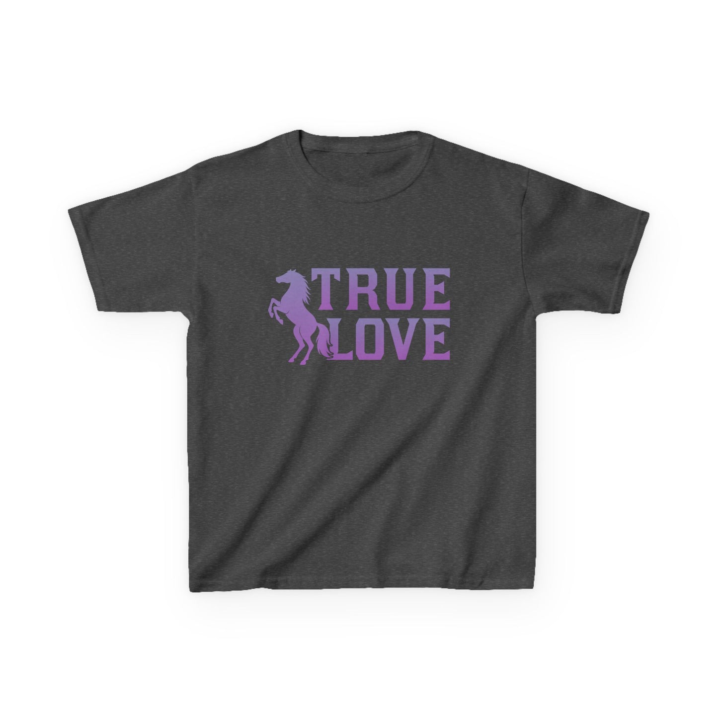 Kids Tee - True Love Horse Graphic T-Shirt for Children, Birthday Gift, Fun Summer Wear