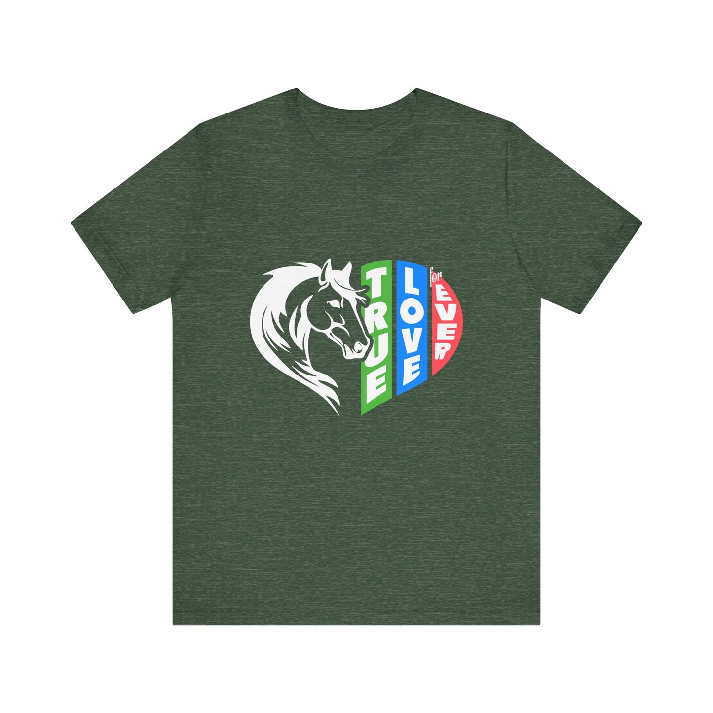 Equestrian Love Tee | True Love Horse T-Shirt, Gift for Horse Lovers, Unisex Tee, Casual Wear, Birthday Gift, Animal Lover Apparel
