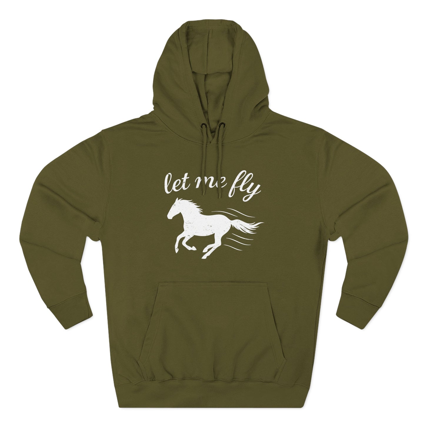 Let me fly and funny quote, Horse Lovers, Warm Love Hoodie, Cozy Fleece Sweatshirt, Perfect Gift for him and her, Casual Everyday Wear and horse back riding