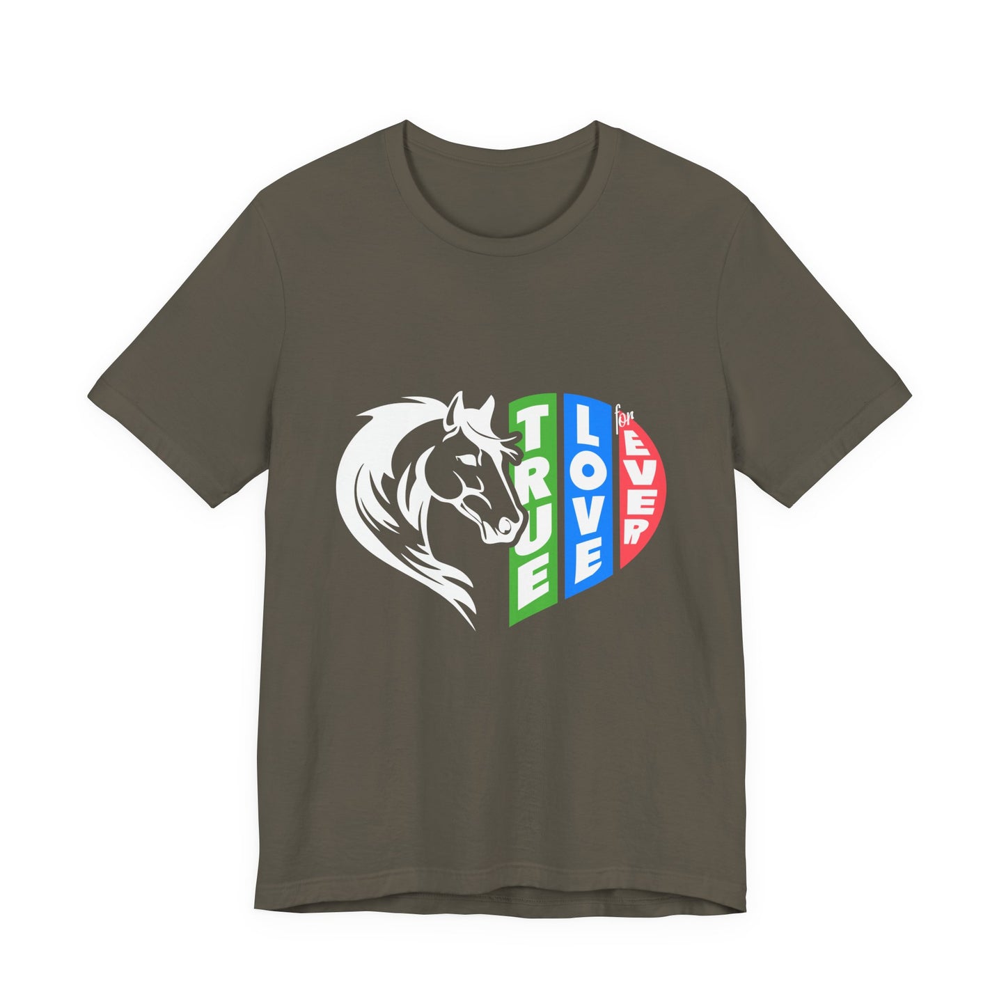 Equestrian Love Tee | True Love Horse T-Shirt, Gift for Horse Lovers, Unisex Tee, Casual Wear, Birthday Gift, Animal Lover Apparel
