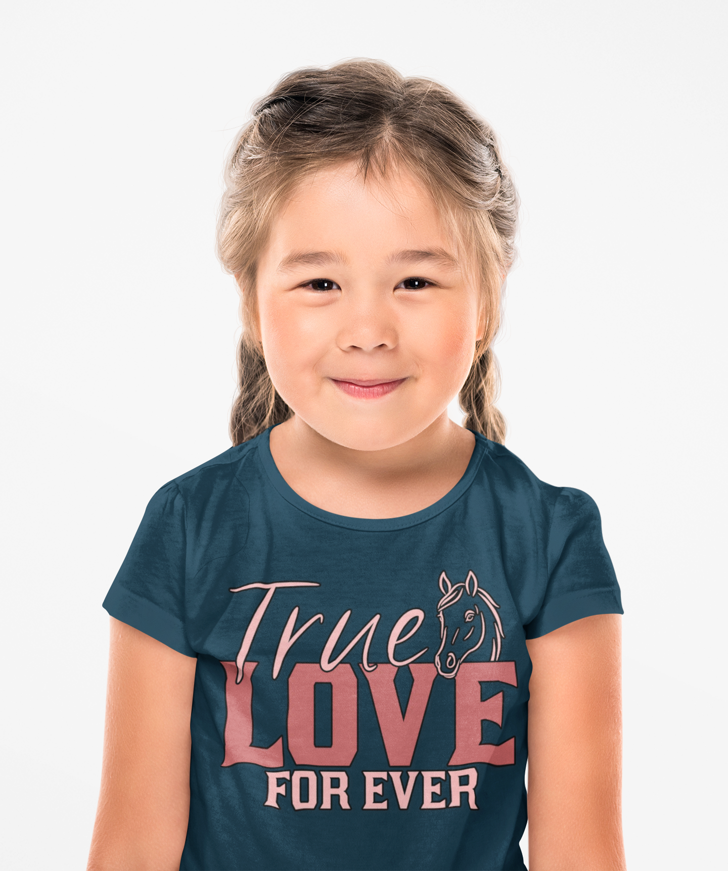 Kids Horse Love Tee, True Love Children's T-Shirt, Christman Gift, Cute Kids Apparel, Birthday Present, Fun Family Outfit
