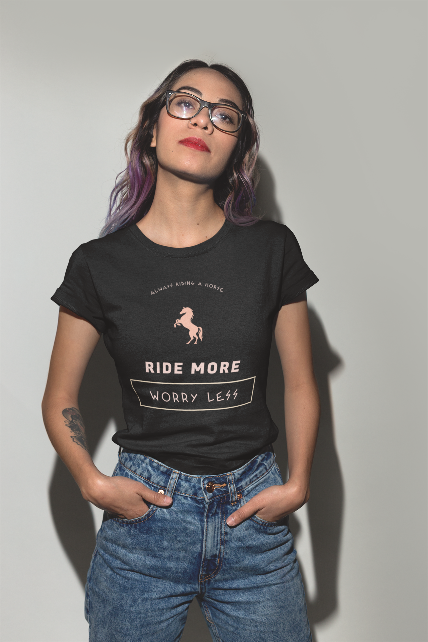 "Ride more worry less" | Horse Lovers T-Shirt, Gift for him and her, Unisex Tee, Casual Wear, Birthday Gift, Animal Lover Apparel