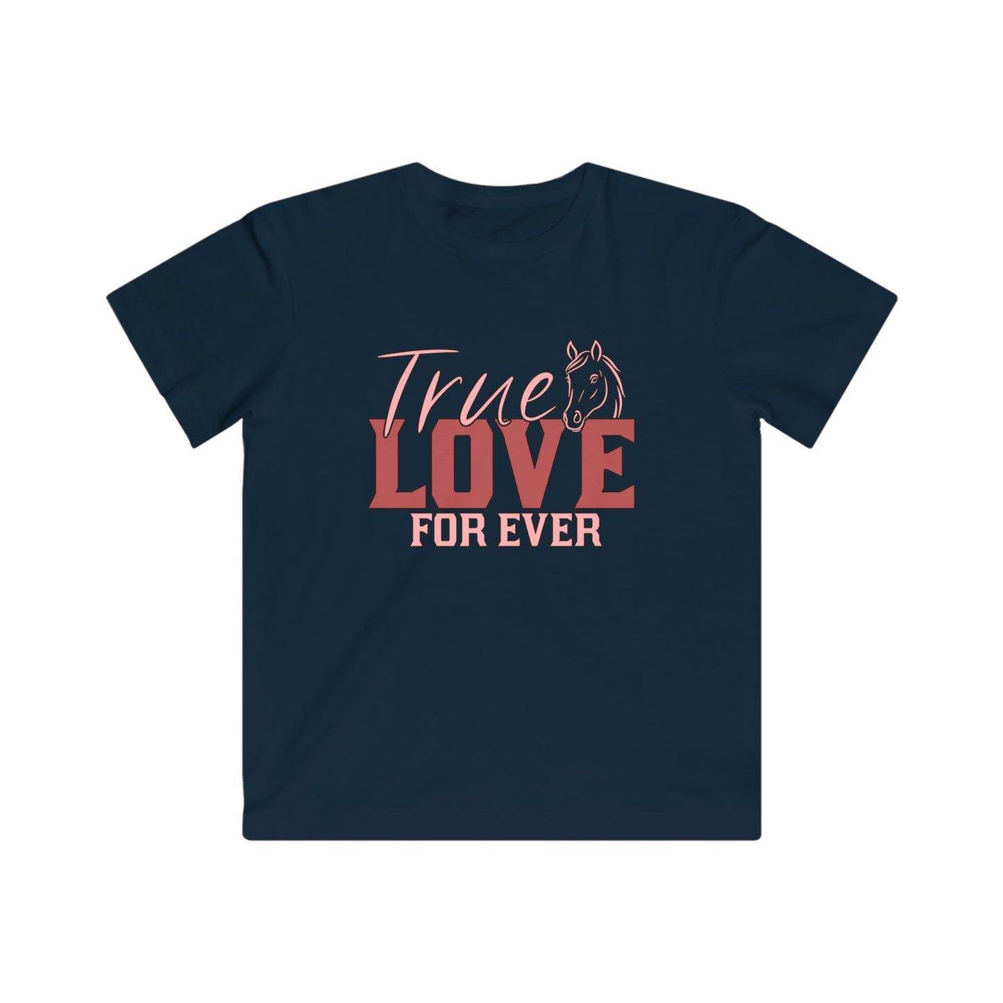Kids Horse Love Tee, True Love Children's T-Shirt, Christman Gift, Cute Kids Apparel, Birthday Present, Fun Family Outfit