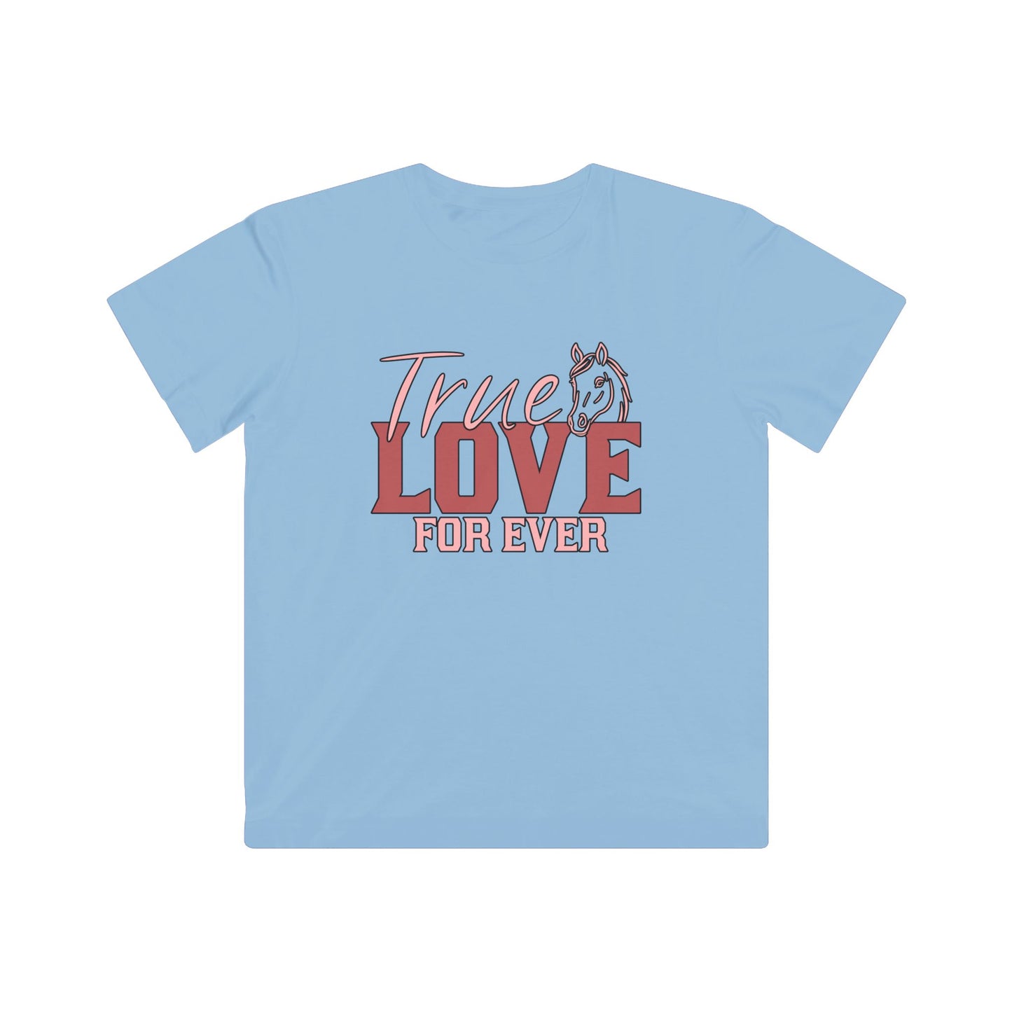 Kids Horse Love Tee, True Love Children's T-Shirt, Christman Gift, Cute Kids Apparel, Birthday Present, Fun Family Outfit