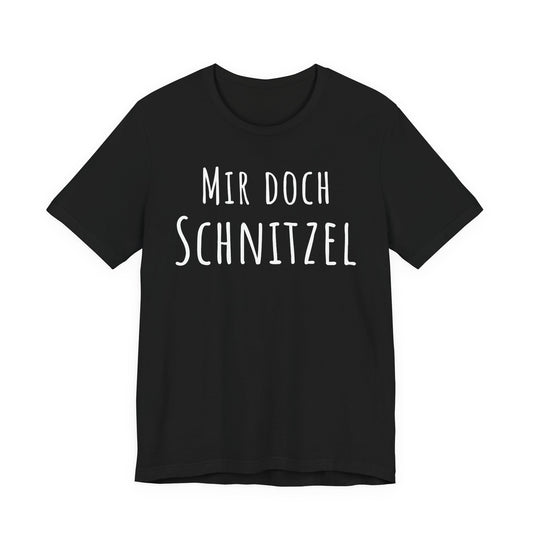 Black t-shirt with a white tree-of-life design on a white background