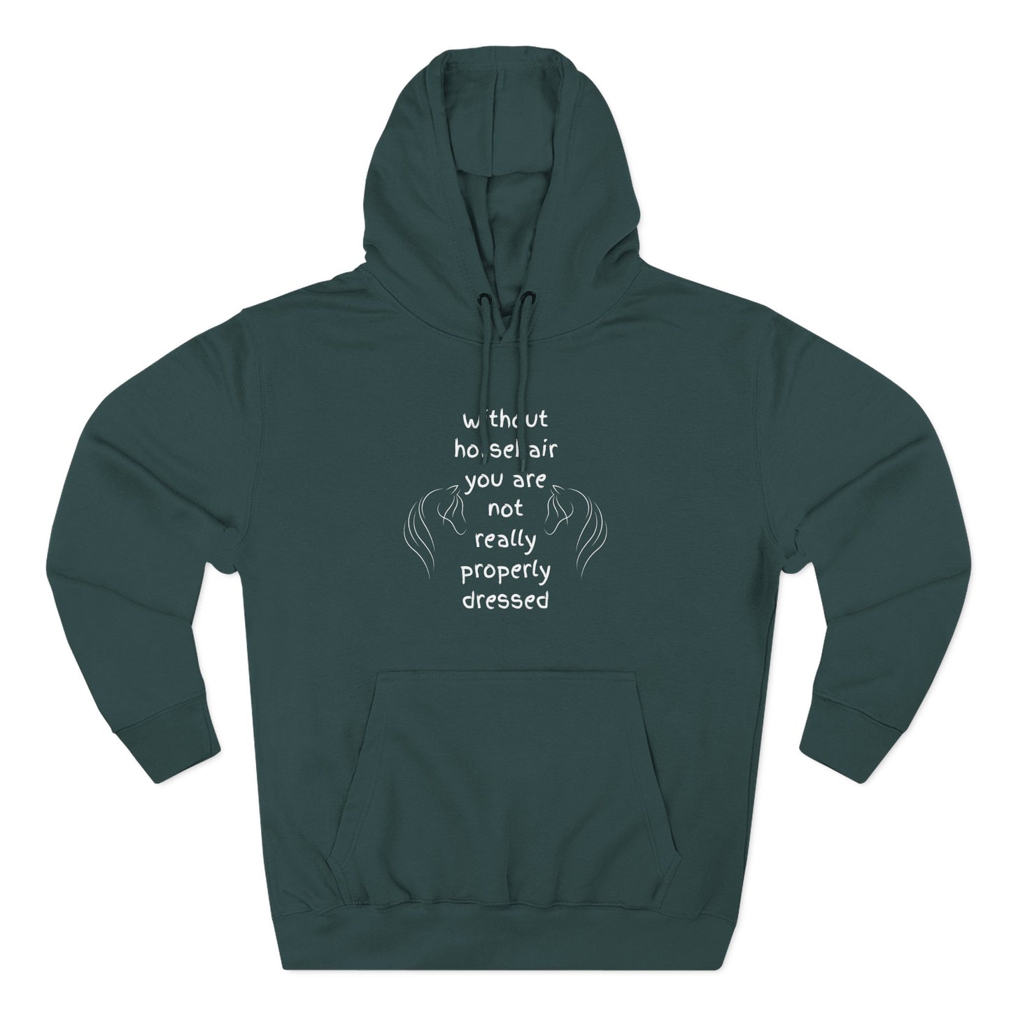 Horse Lover's Hoodie - Funny Quote Equestrian Fashion Gift - You love Horse Hair ;-)