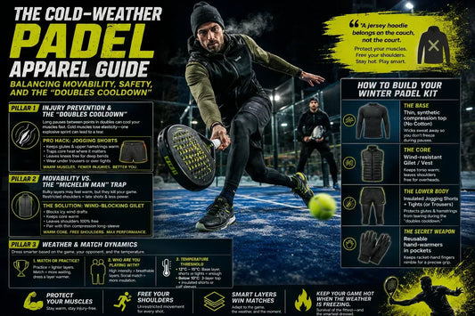 The cold weather Padel Apparel Guide. Balancing Movability and safety