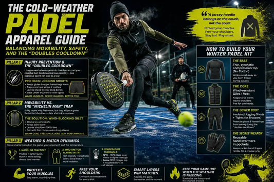 The cold weather Padel Apparel Guide. Balancing Movability and safety