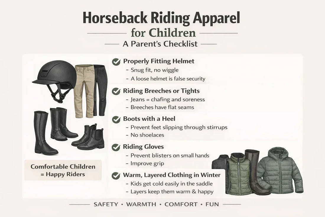 What Parents Should Know About Riding Apparel for Children including Checklist