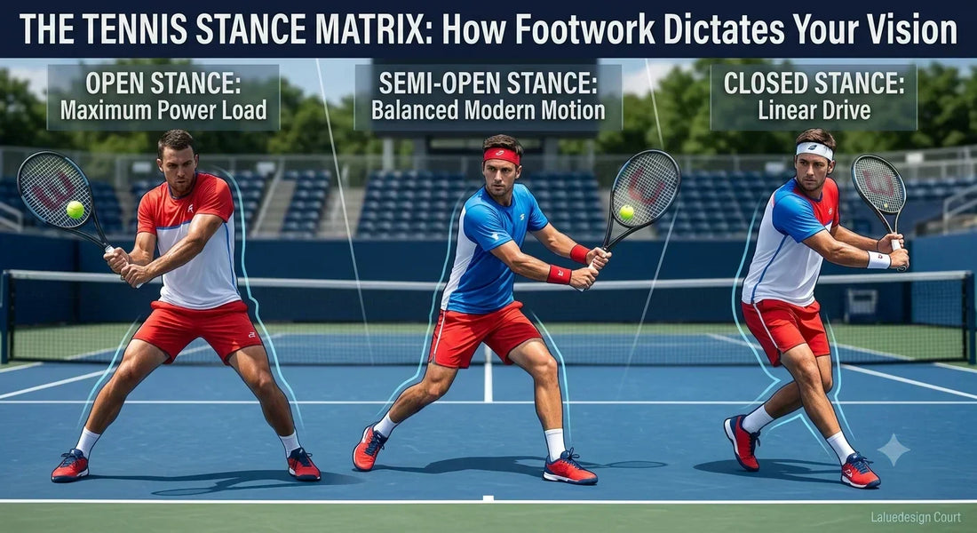 Open stance, semi open stance or closed stance
