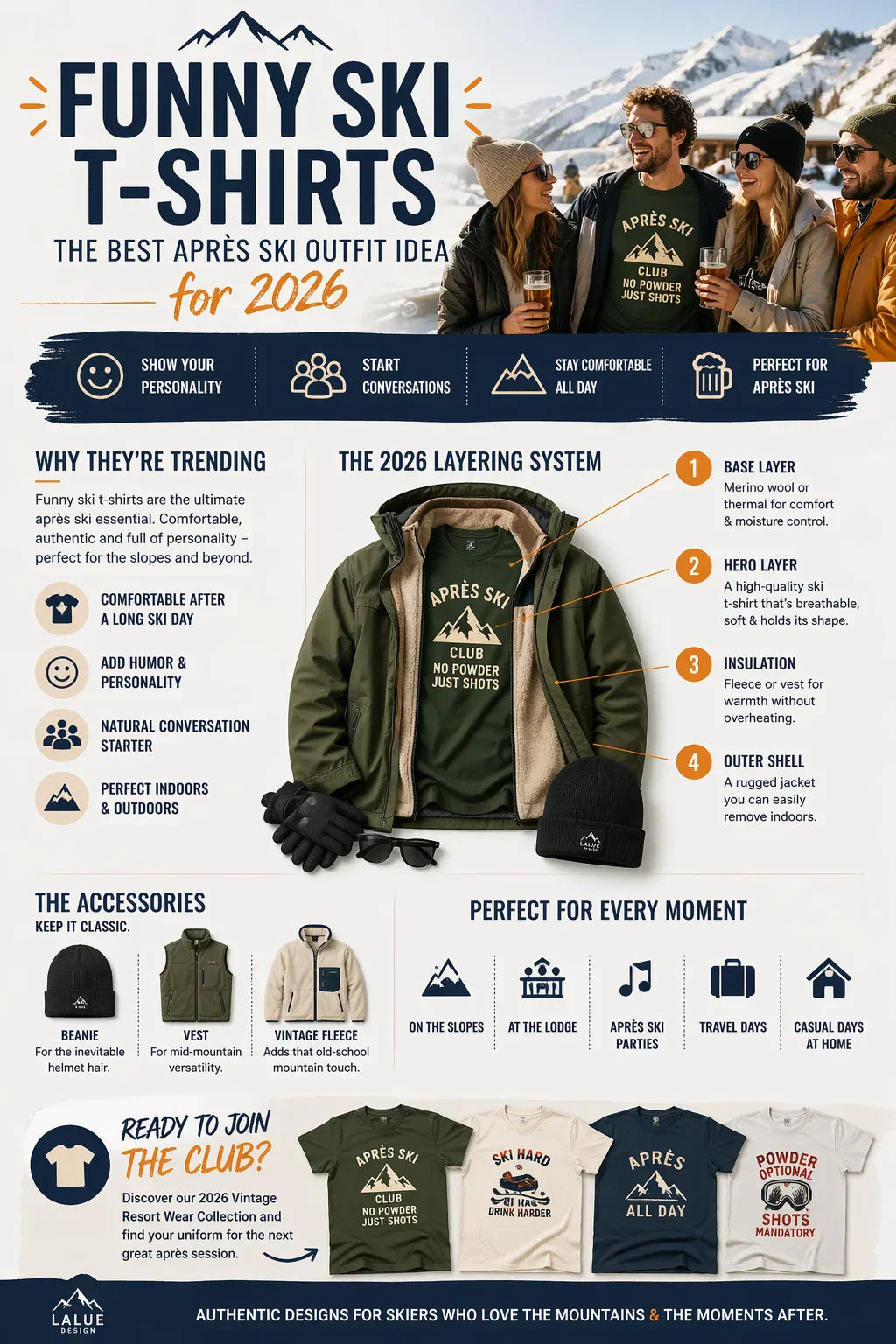 Funny Ski T-Shirts: The Best Après Ski Outfit Idea for 2026