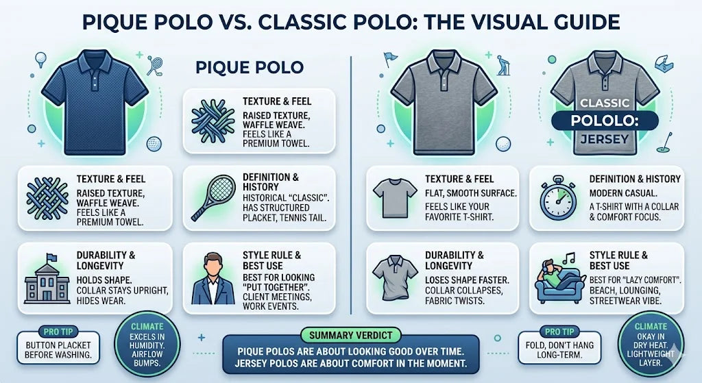 Pique vs. Classic Polo: Why Most People Are Buying the Wrong One