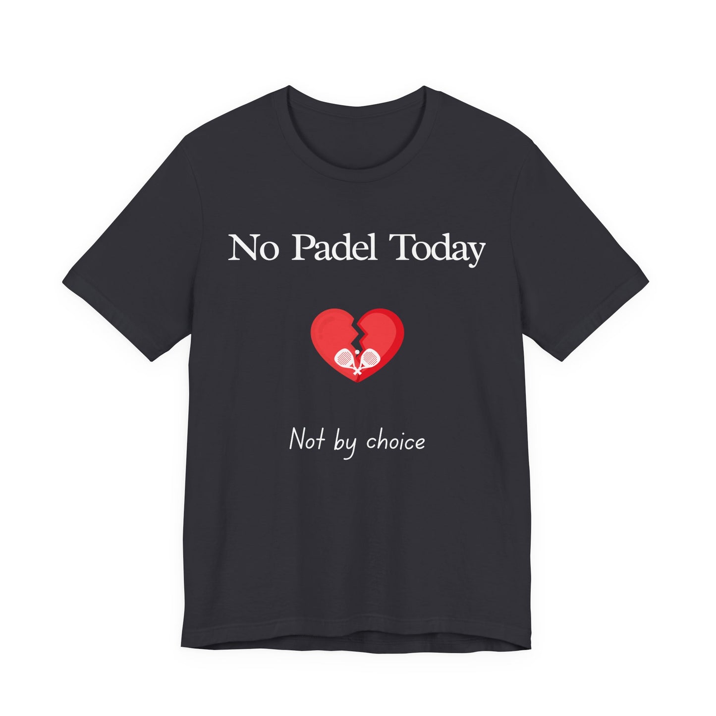 Padel Gift Black t-shirt with 'Silence is my favorite reply' text on a white background