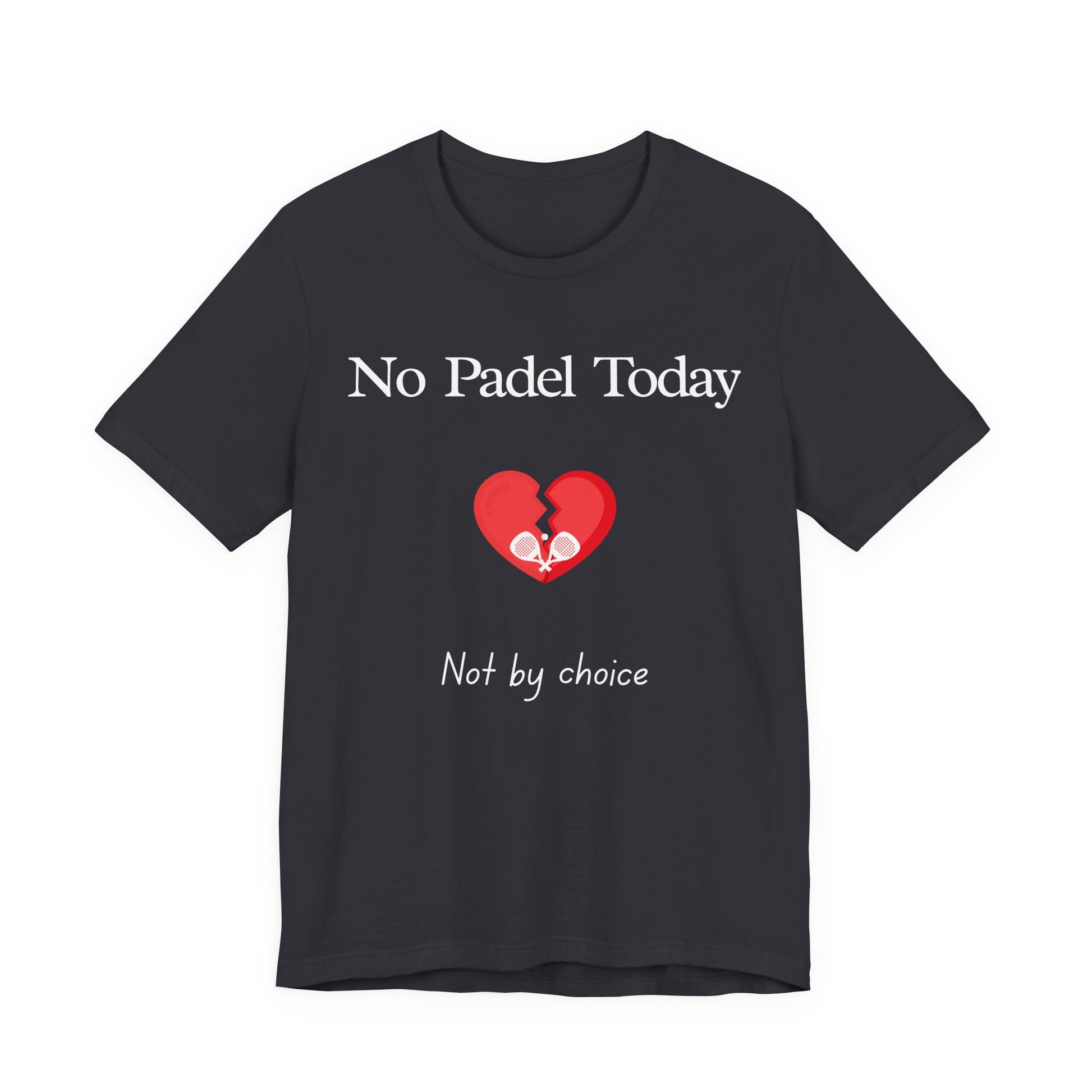 Padel Gift Black t-shirt with 'Silence is my favorite reply' text on a white background