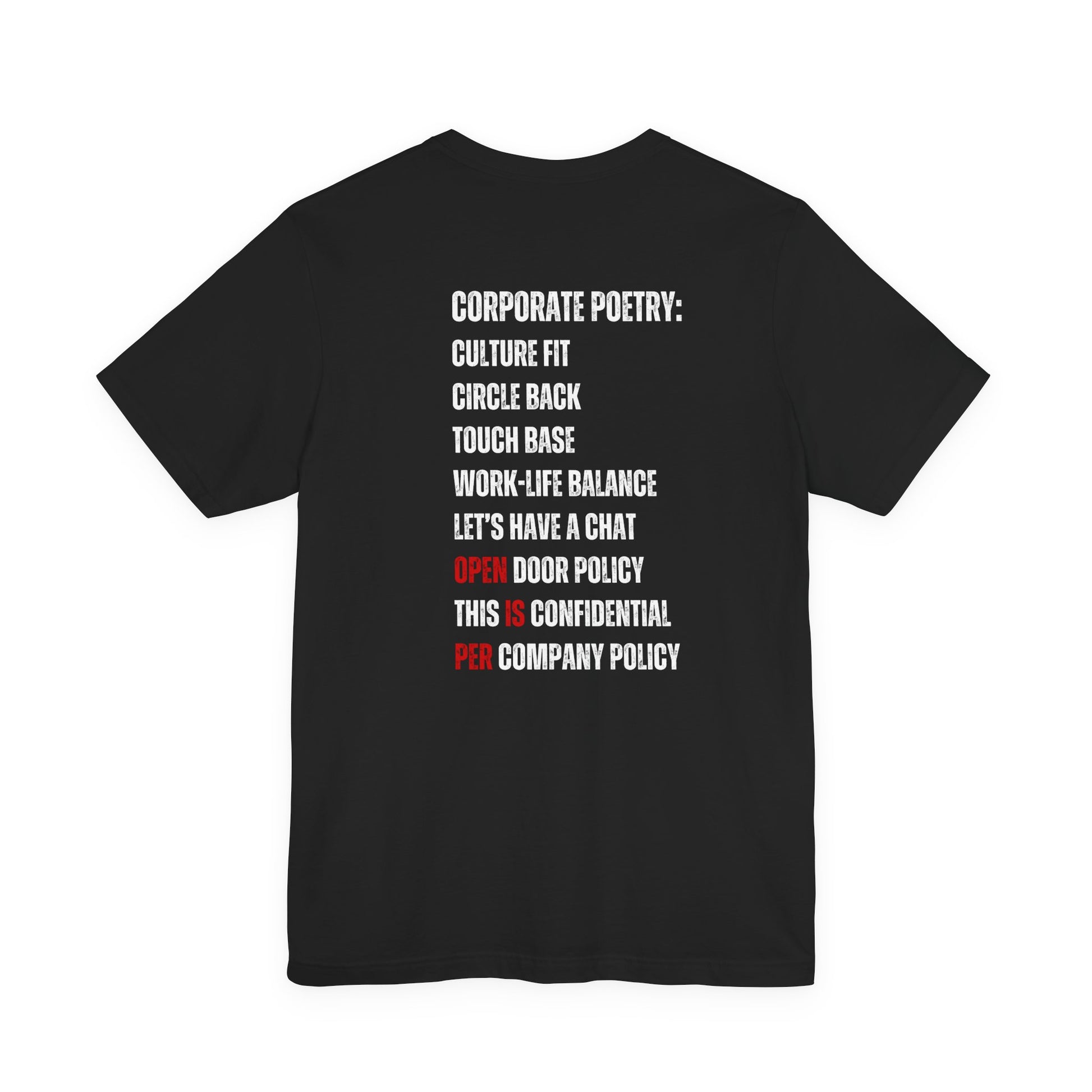 Corporate Poetry HR Shirt - Office Humor Work Tee