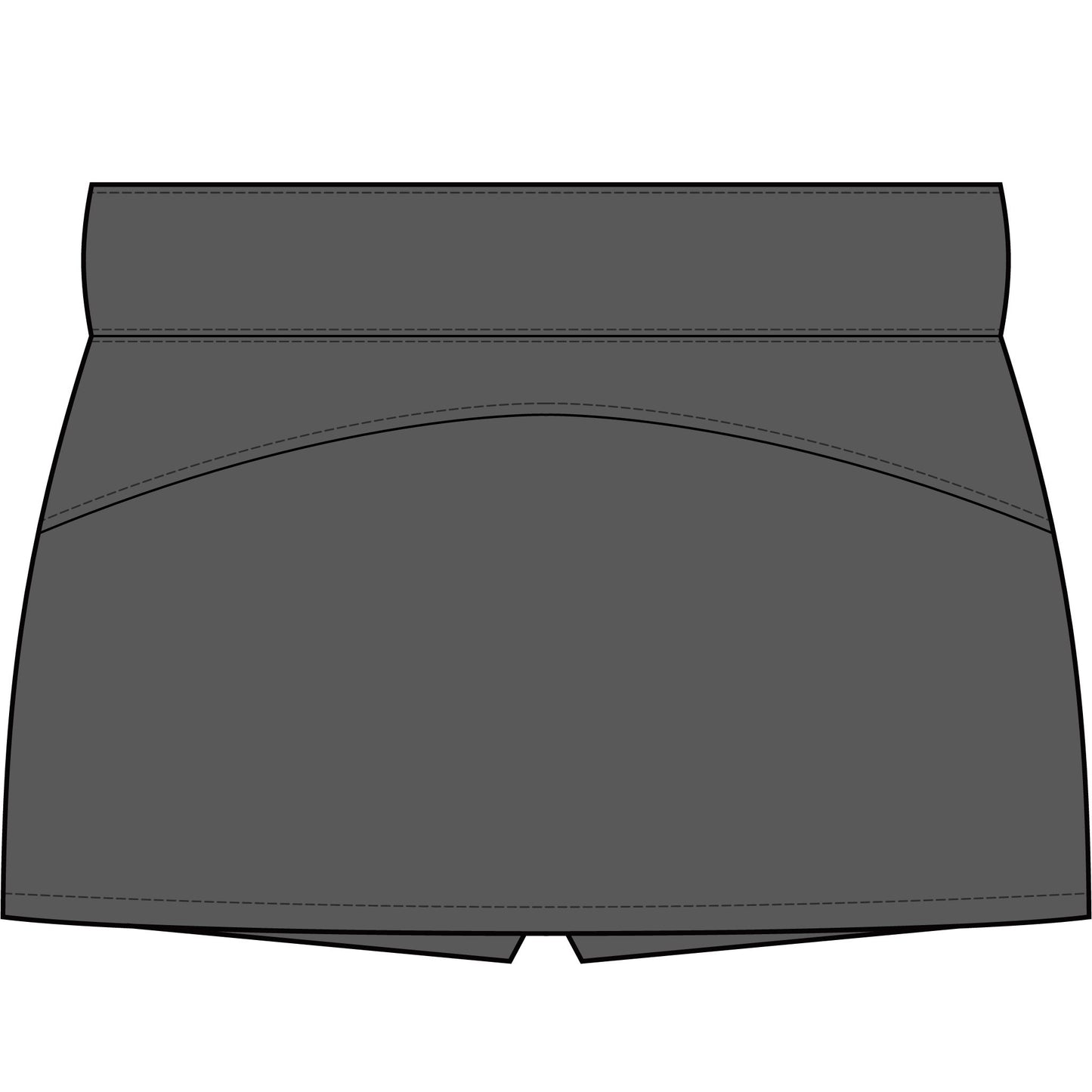 Tennis skirt with leggings Gray skirt on a white background