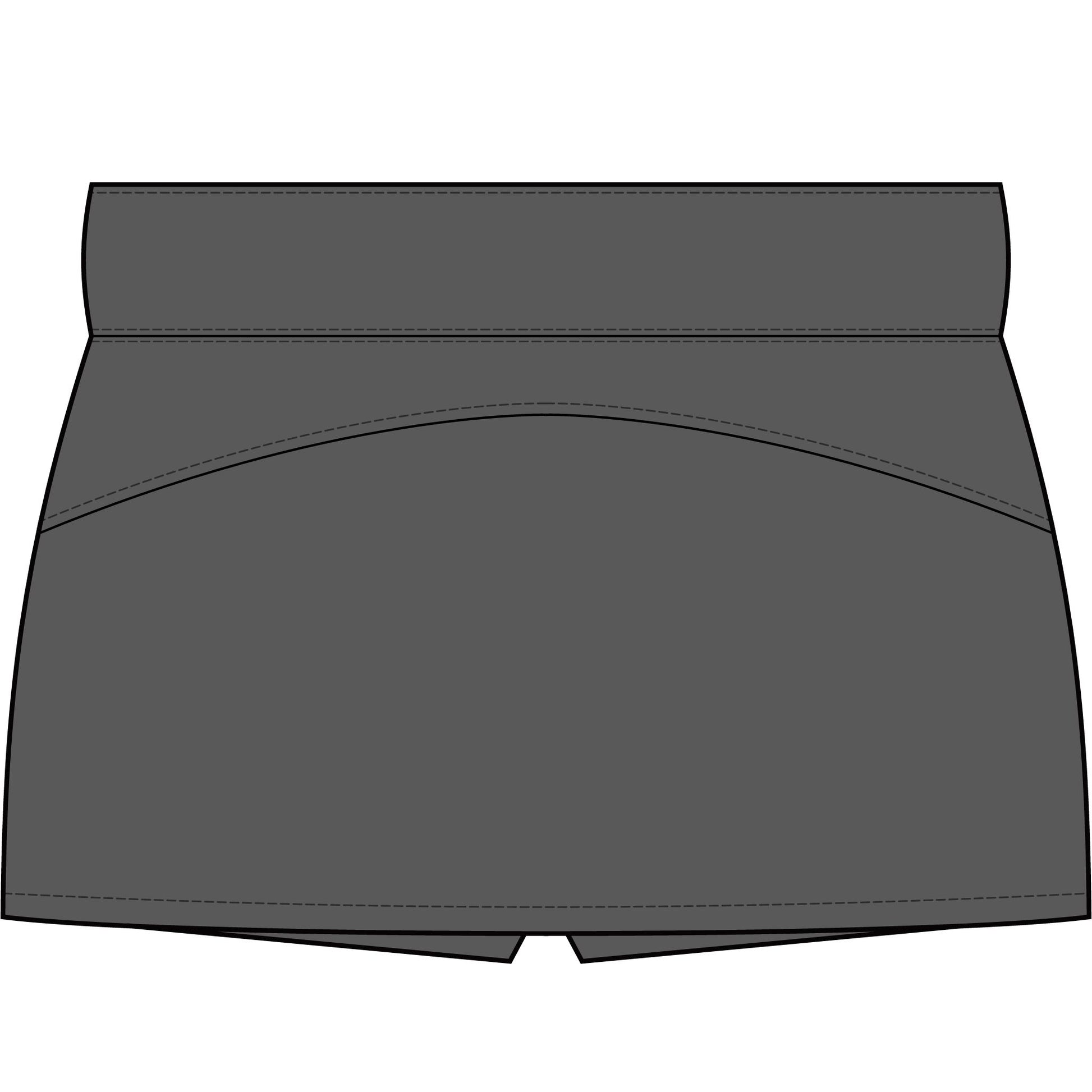 Tennis skirt with leggings Gray skirt on a white background
