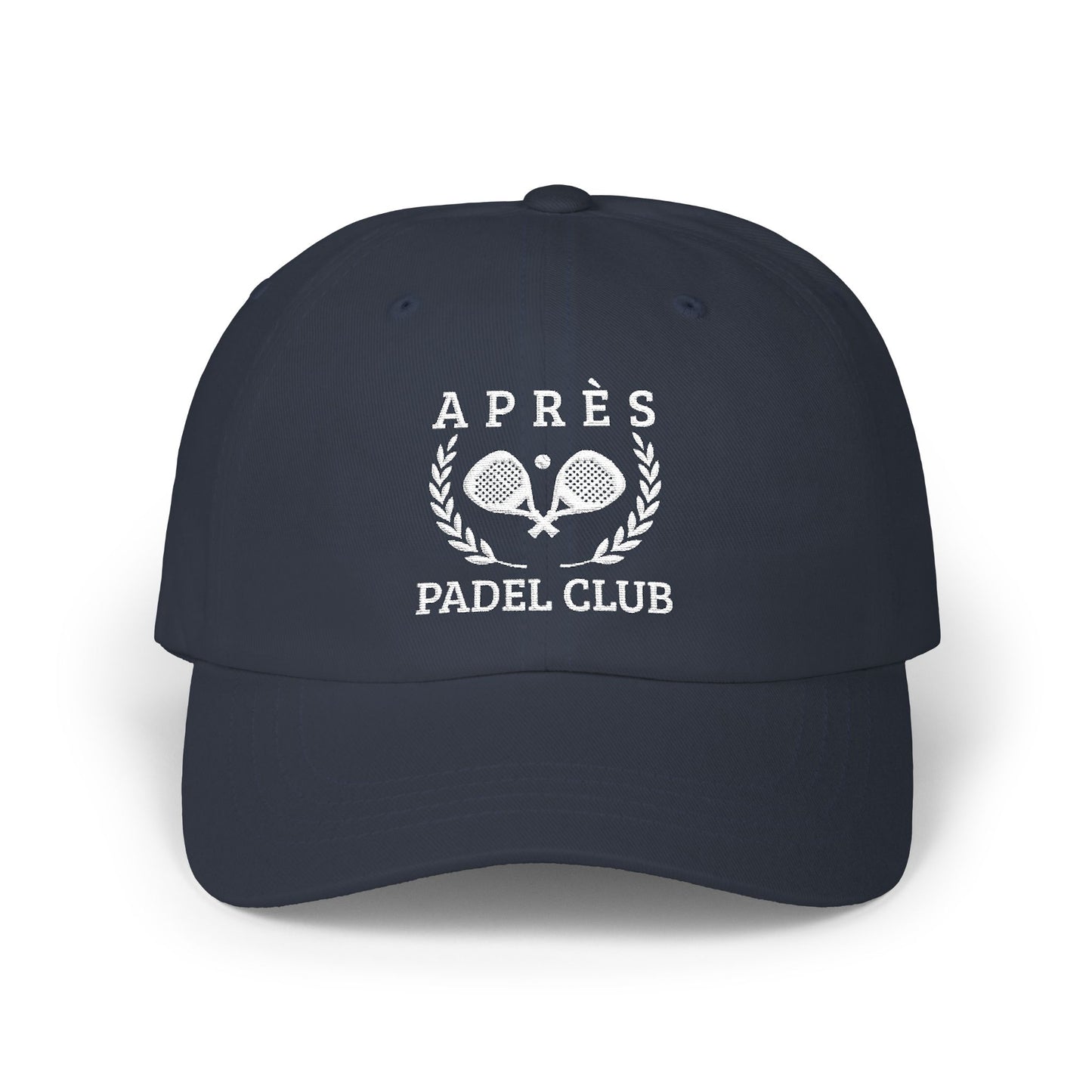 Padel Cap Black cap with 'Lucky Ducks' logo on a white background