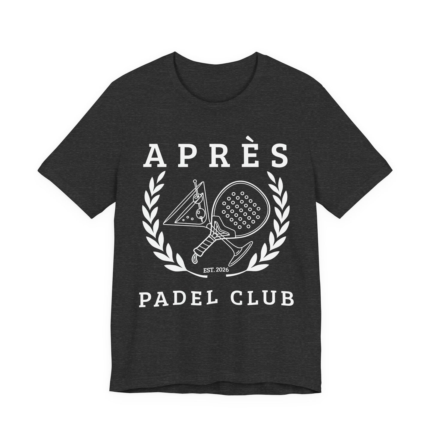 Padel Club Shirt Black t-shirt with 'Artificial Intelligence is Neither' text on a white background