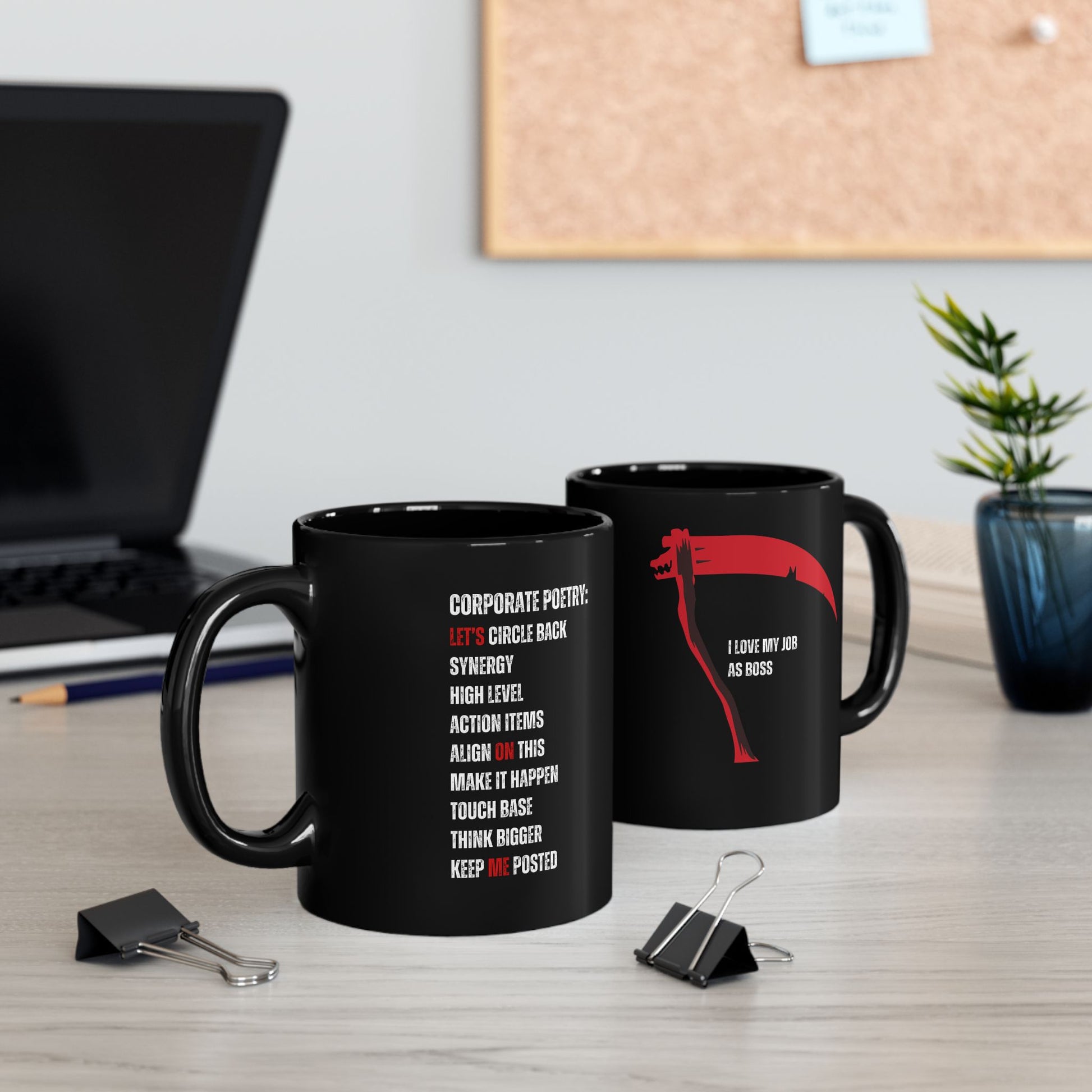 I love my job as boss mug