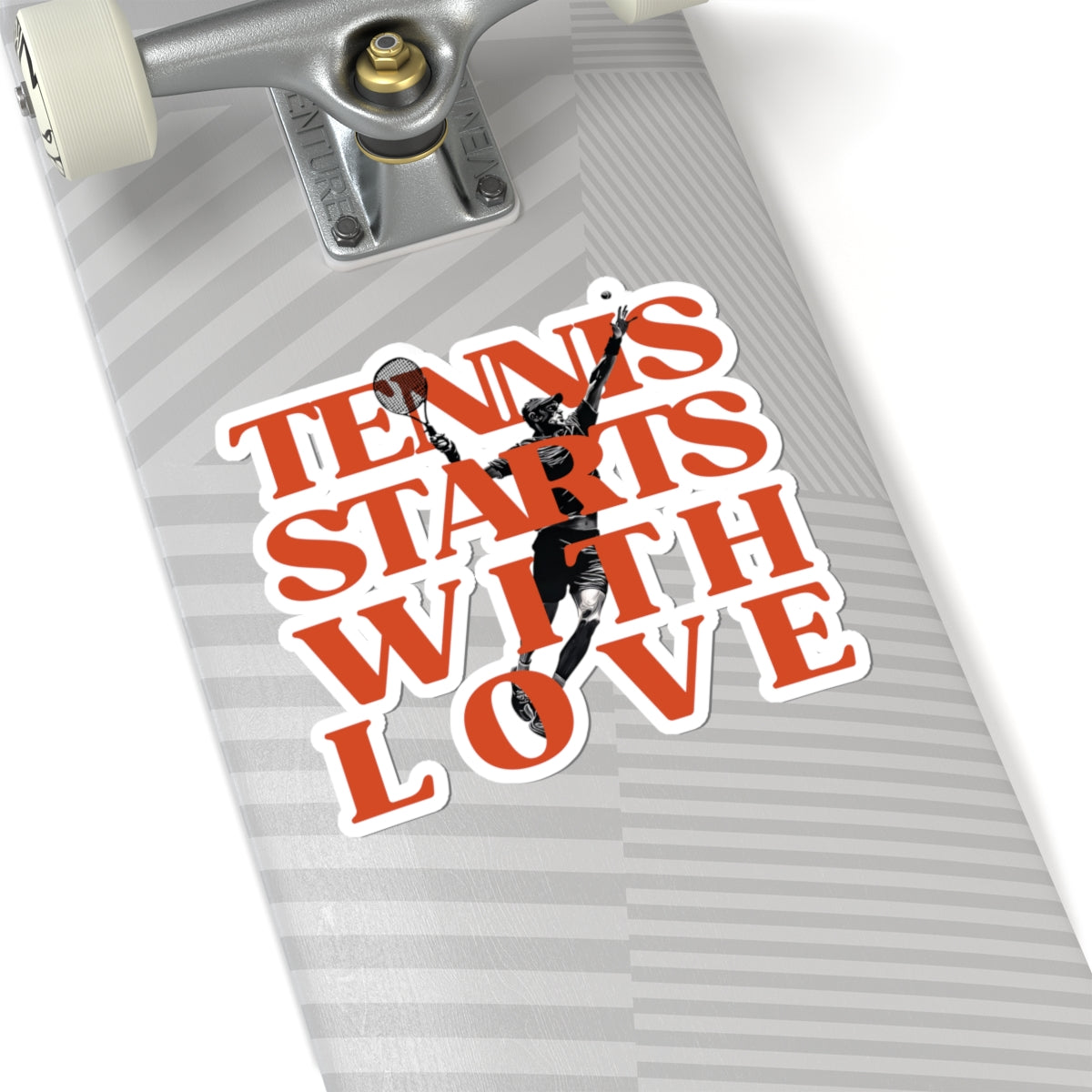 Tennis starts with love sticker