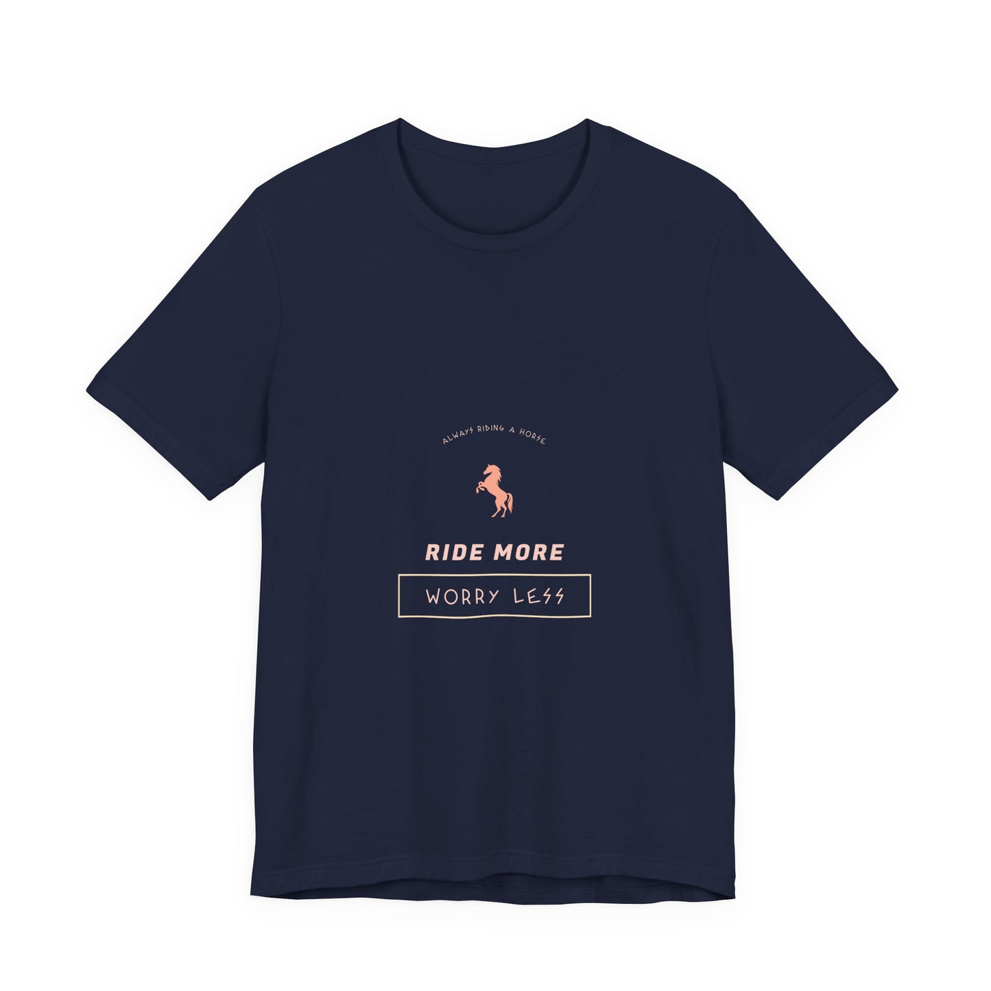 "Ride more worry less" | Horse Lovers T-Shirt, Gift for him and her, Unisex Tee, Casual Wear, Birthday Gift, Animal Lover Apparel