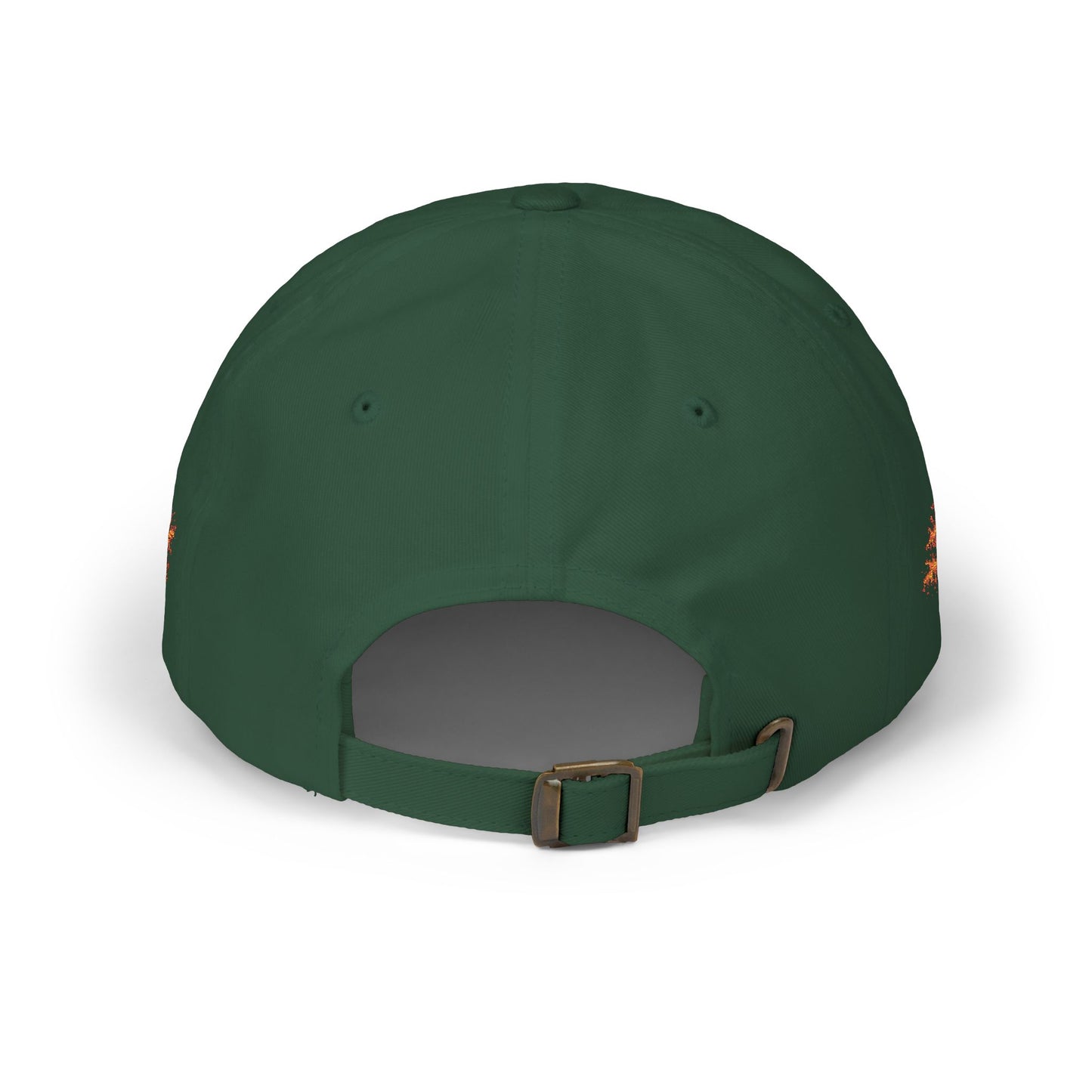 performance padel hat Green cap with 'BurnitAll' logo on a white background