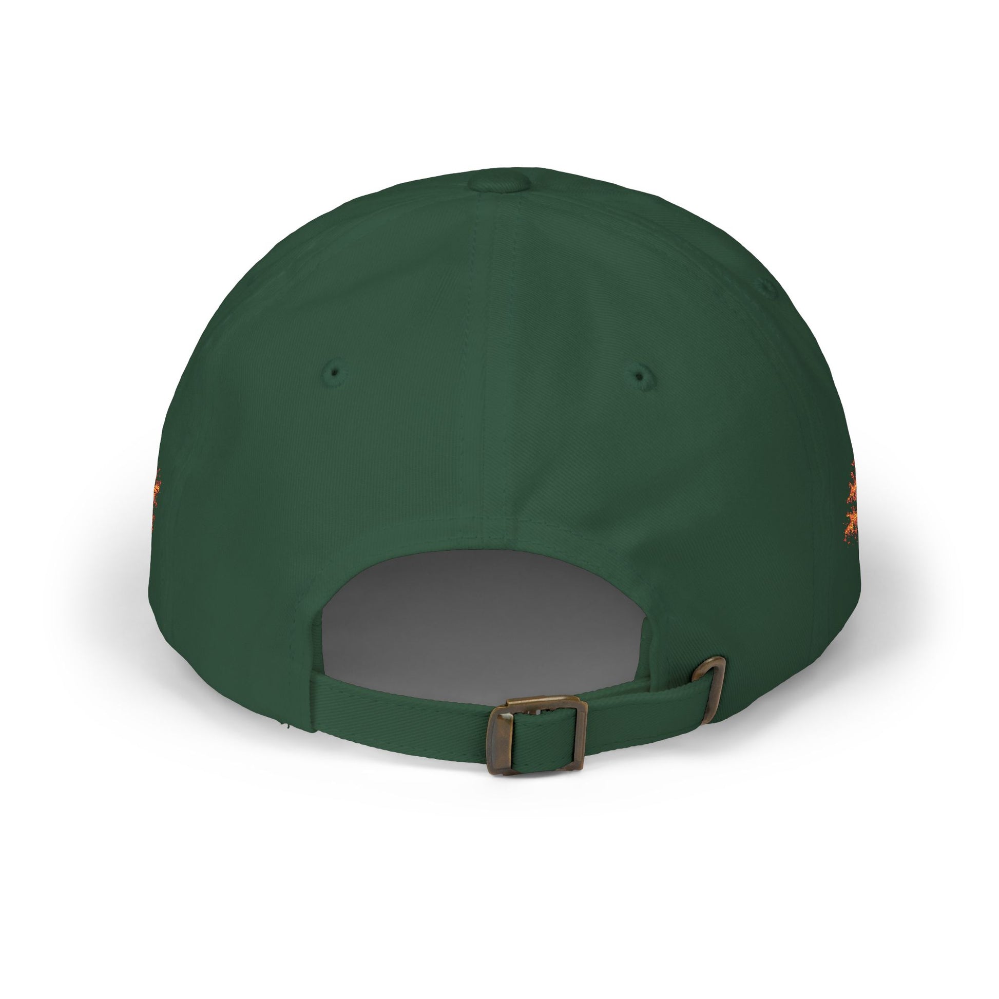 performance padel hat Green cap with 'BurnitAll' logo on a white background