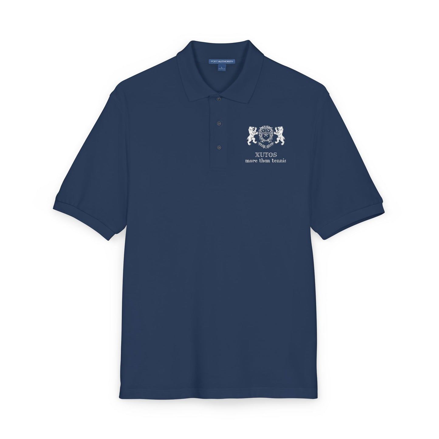Oversized Embroidered Polo Shirt — 'Xutos, more then tennis' Subtle Chest Logo