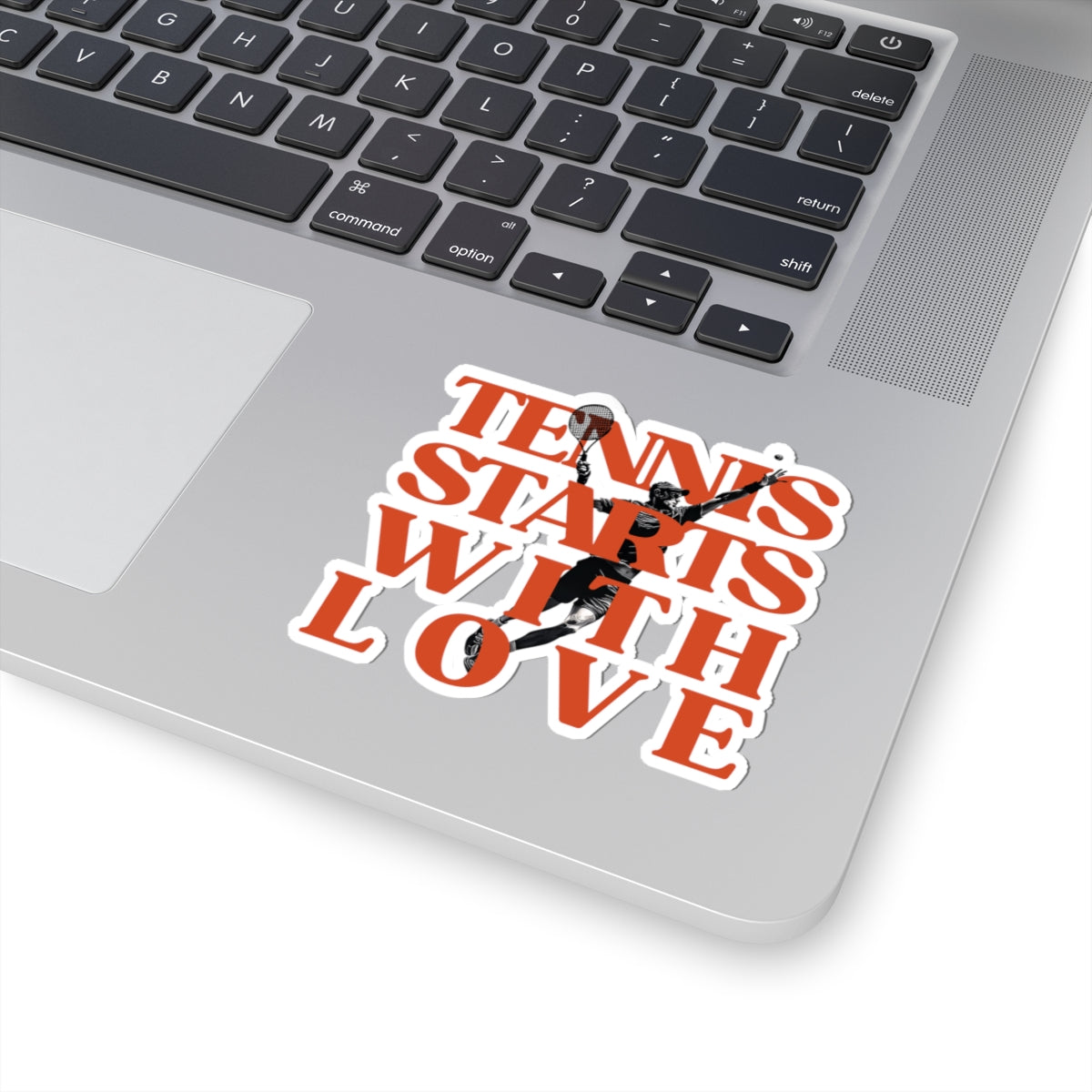 Tennis starts with love sticker