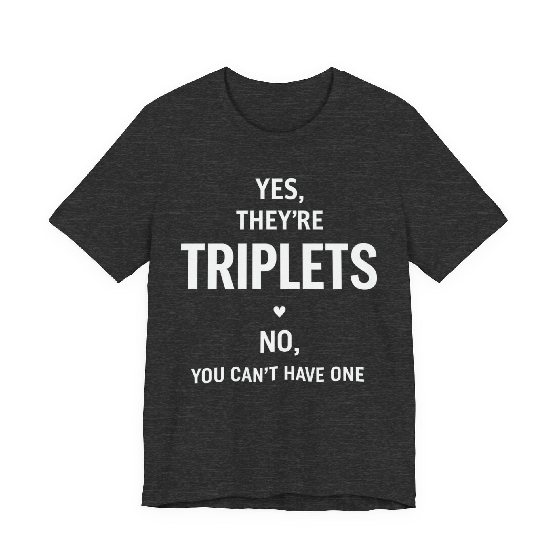 Triplets Mom T-Shirt Black t-shirt with a white graphic of a shell design on a white background