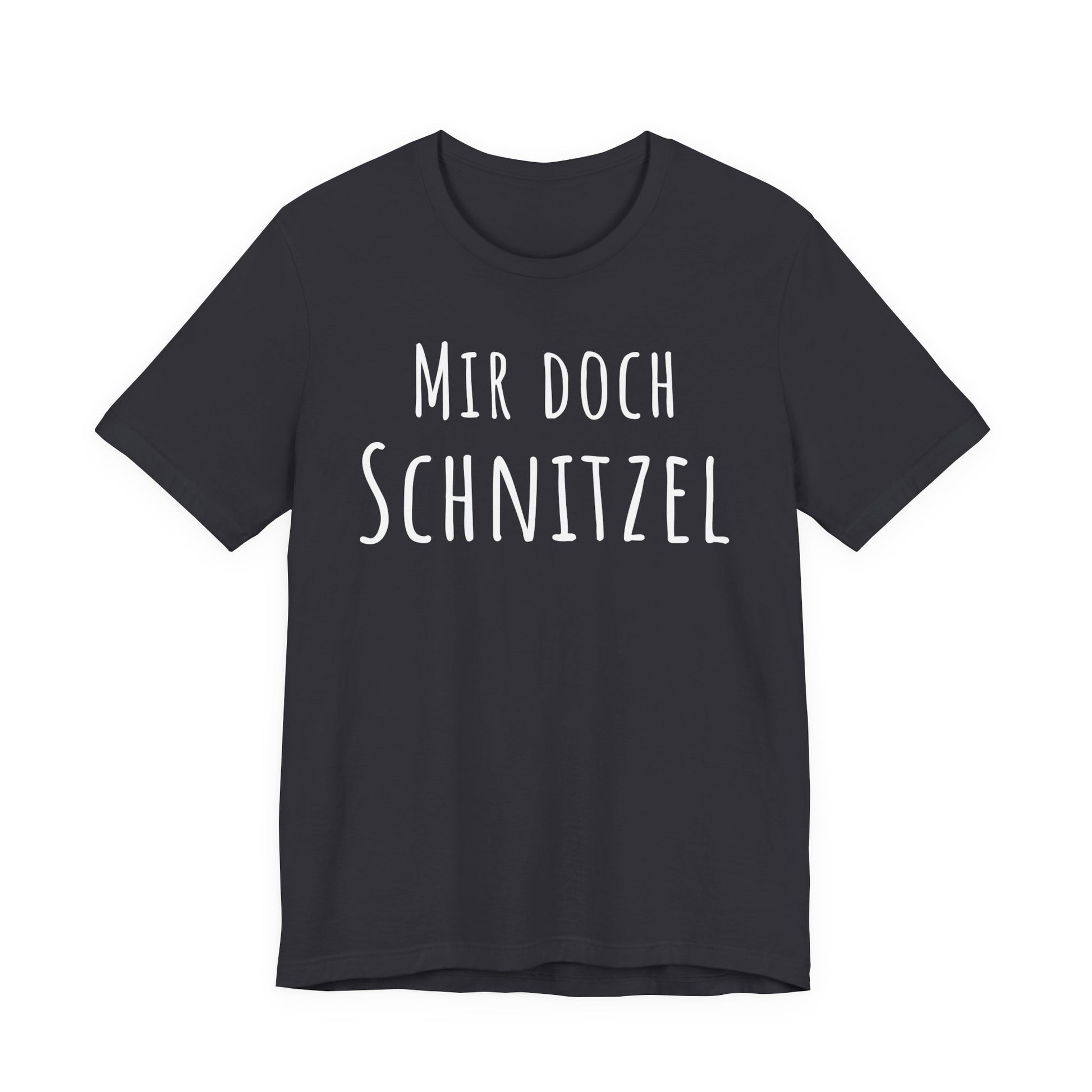 Black t-shirt with a white tree-of-life design on a white background