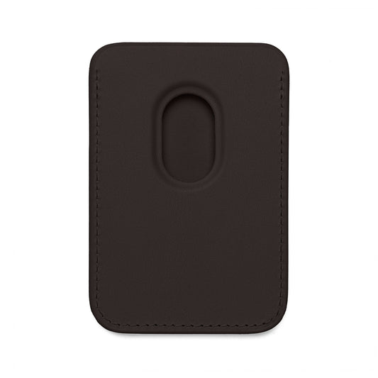 Yutos Black rectangular cardholder with rounded corners on a white background