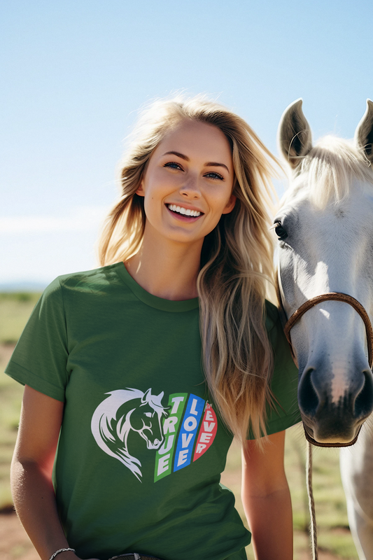 Equestrian Love Tee | True Love Horse T-Shirt, Gift for Horse Lovers, Unisex Tee, Casual Wear, Birthday Gift, Animal Lover Apparel