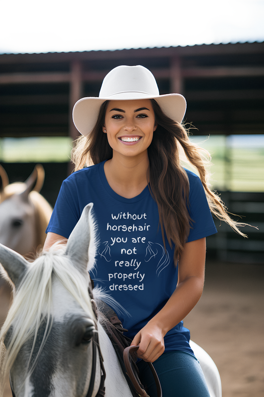 Funny Quote Equestrian Tee | Love Horse T-Shirt, Gift for Horse Lovers, Unisex Tee, Casual Wear, Birthday Gift, Animal Lover Apparel, Christmas Gift