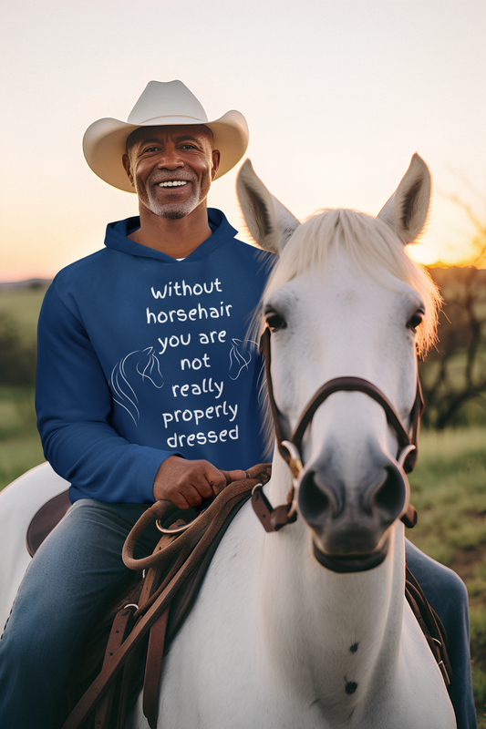 Horse Lover's Hoodie - Funny Quote Equestrian Fashion Gift - You love Horse Hair ;-)