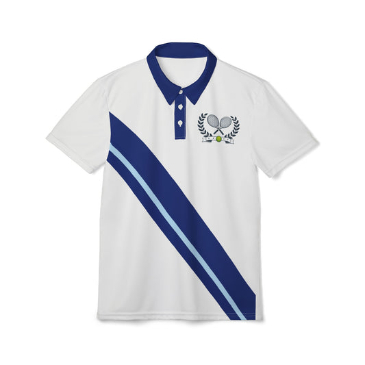Polo Shirt for Tennis – Classic Blue & White Tennis Polo