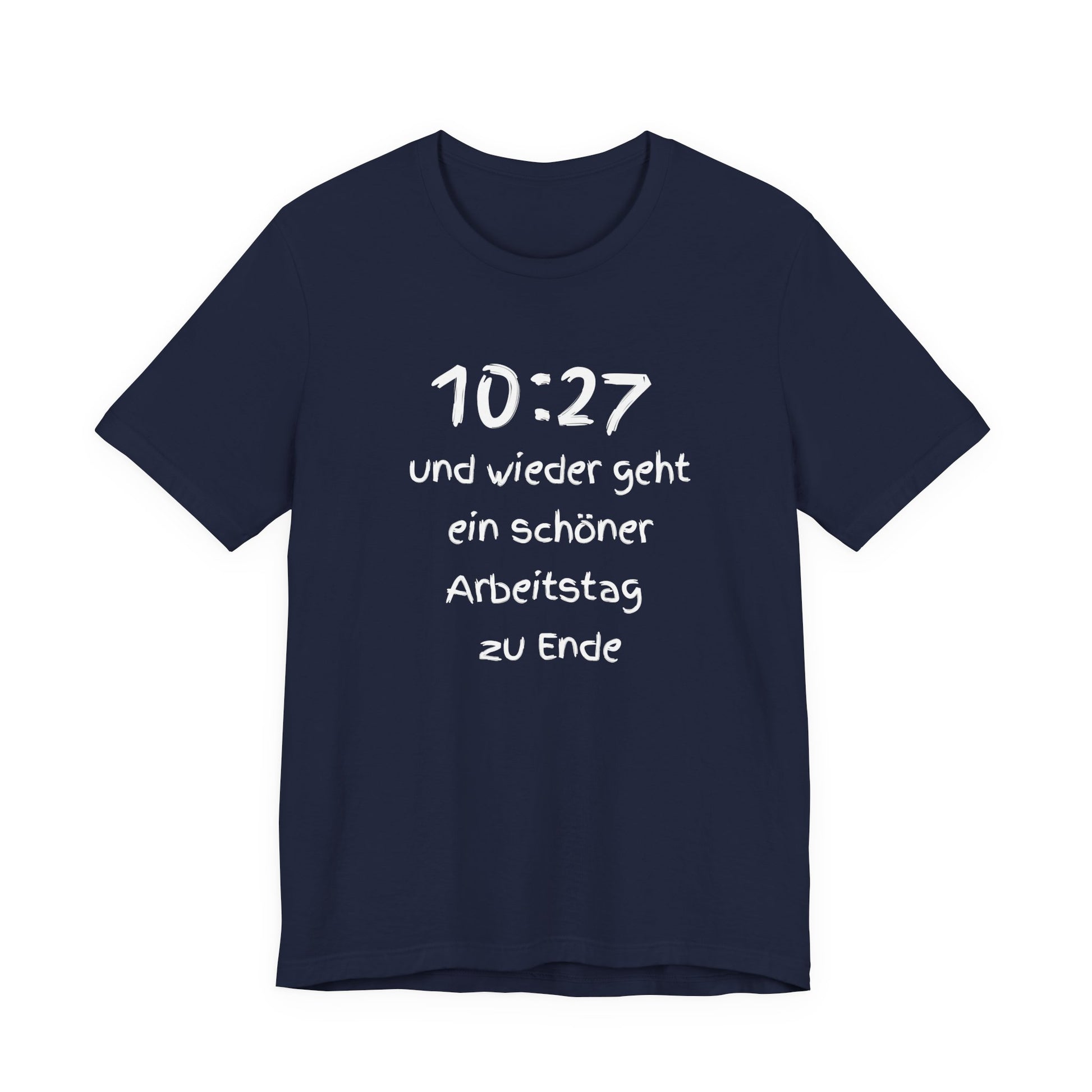 Lustiges T Shirt Black t-shirt with white graphic and text on a white background