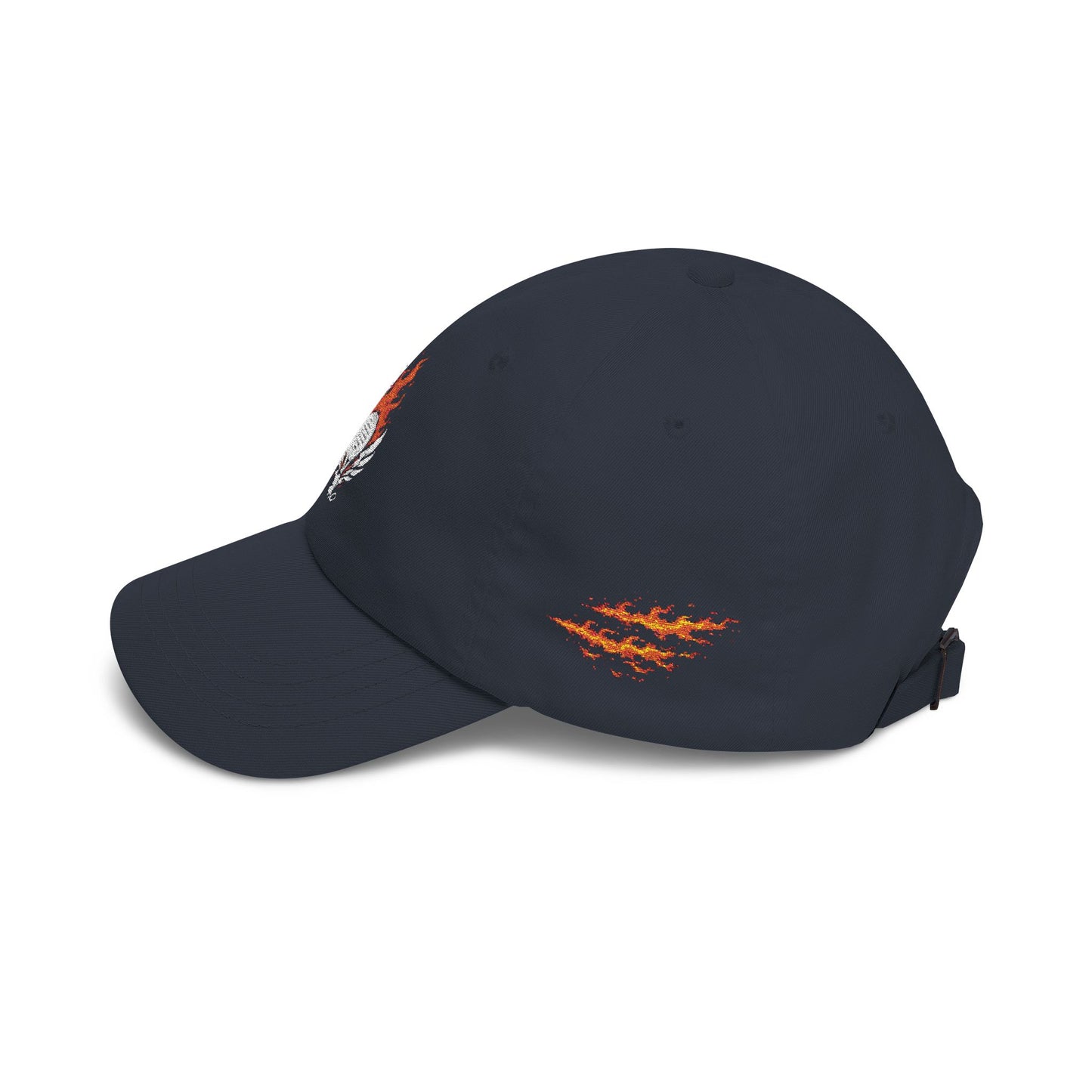 performance padel hat Dark gray cap with embroidered logo on a white background