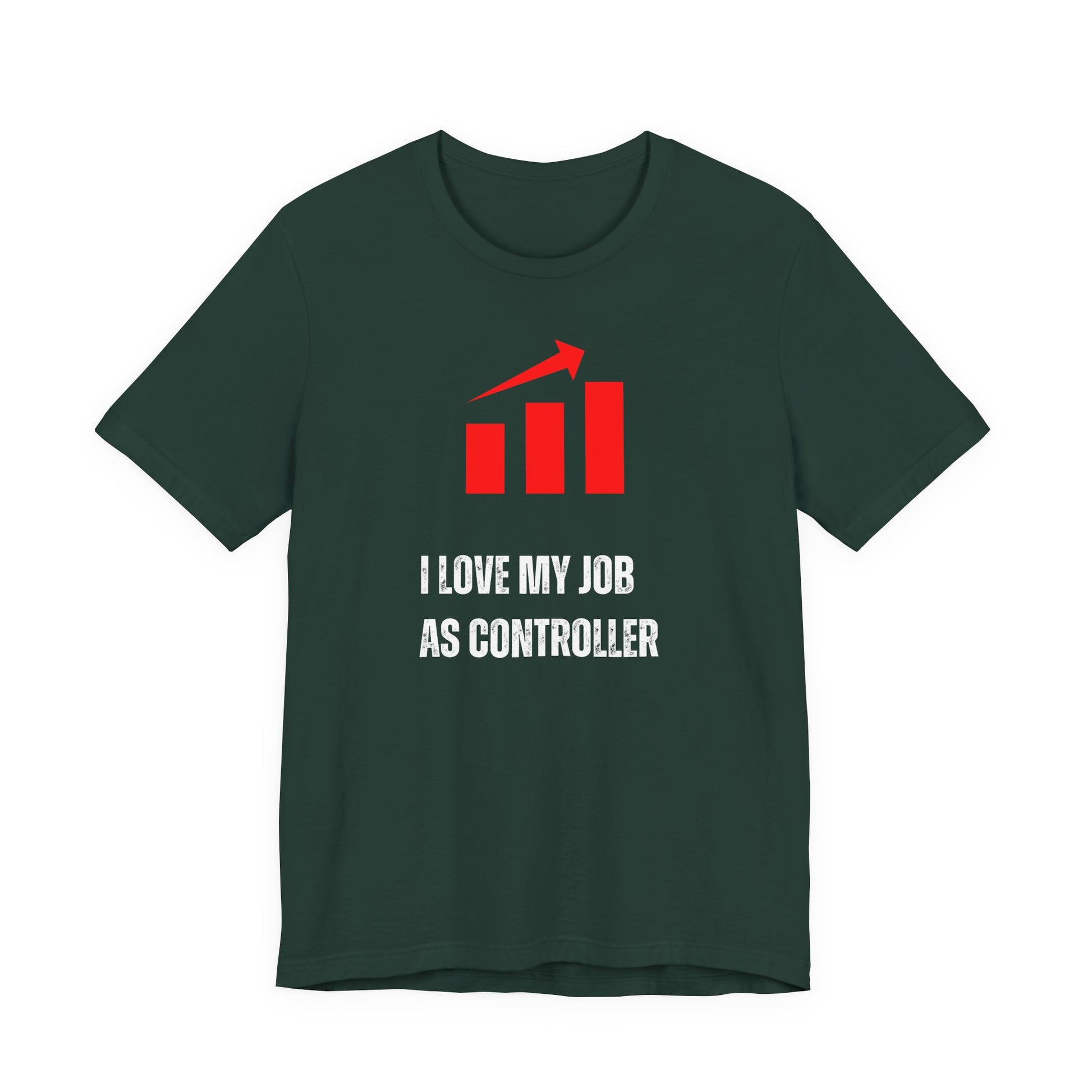 Finance Controller Shirt Black t-shirt with '4AM CREW' text in red and white on a white background