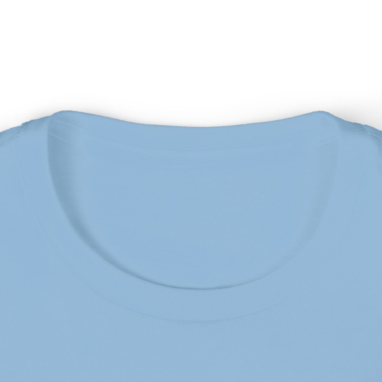 Close-up of a light blue fabric texture on a white background