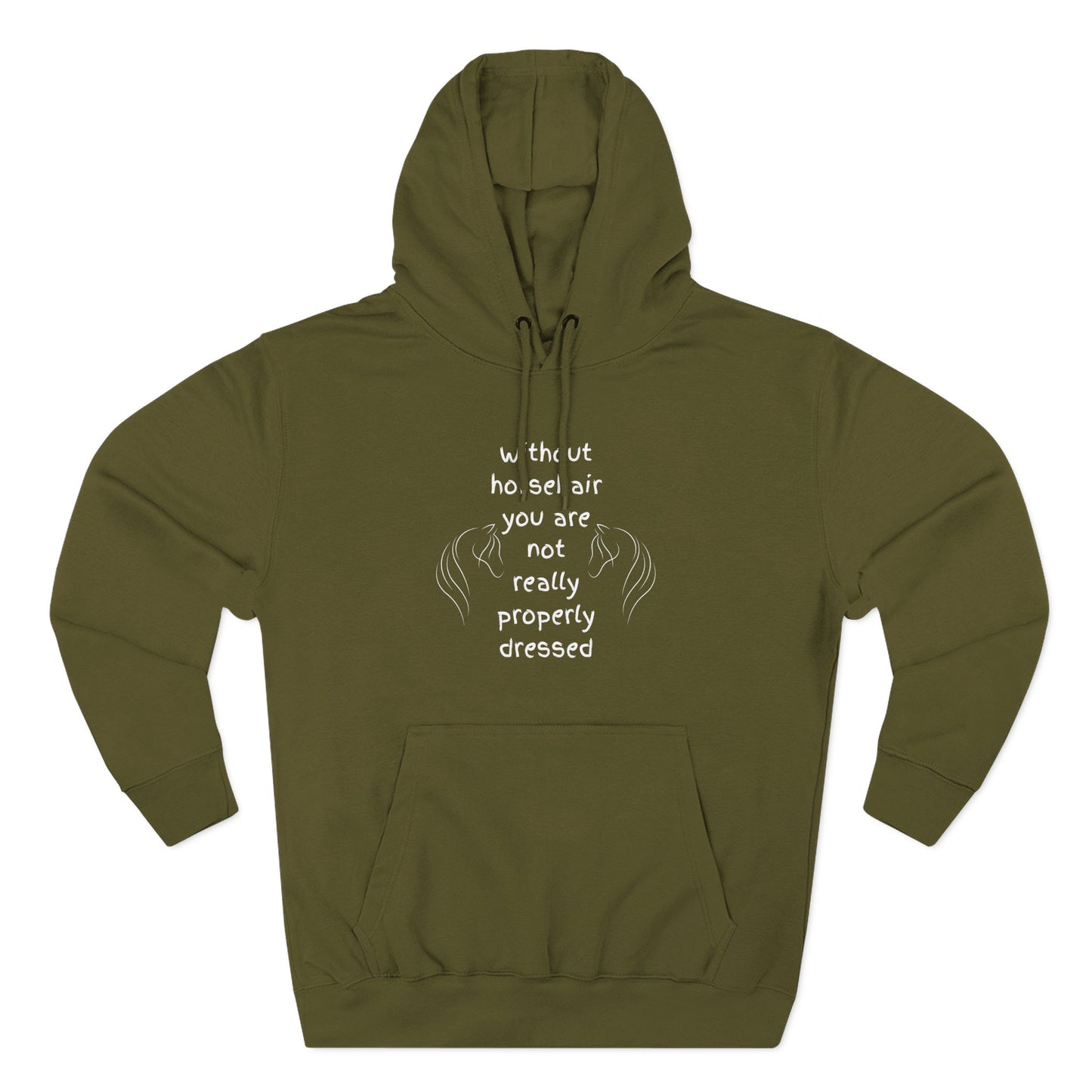 Horse Lover's Hoodie - Funny Quote Equestrian Fashion Gift - You love Horse Hair ;-)