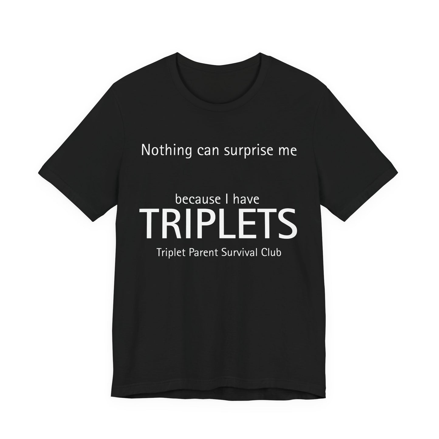 Triplet Gifts Gray t-shirt with 'Hockey Dad' text design on a white background