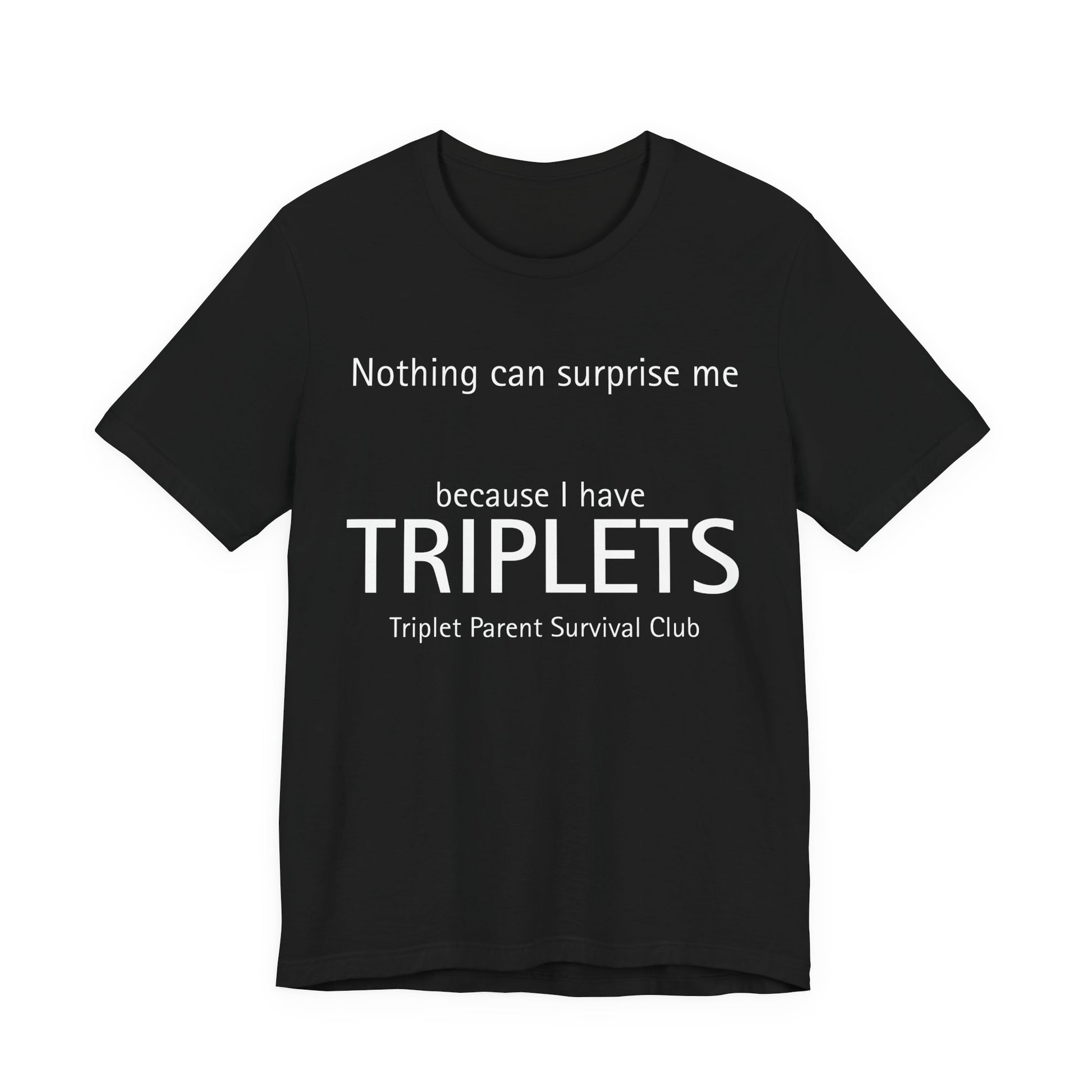 Triplet Gifts Gray t-shirt with 'Hockey Dad' text design on a white background