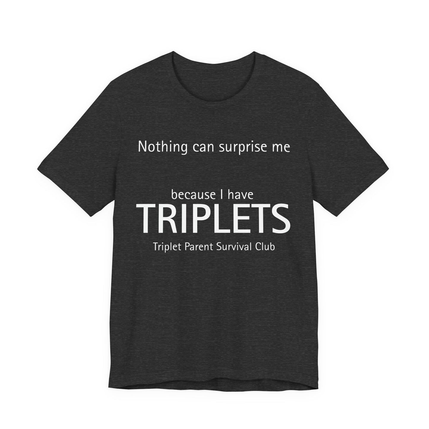 Black t-shirt with a typewriter graphic and text on a white background