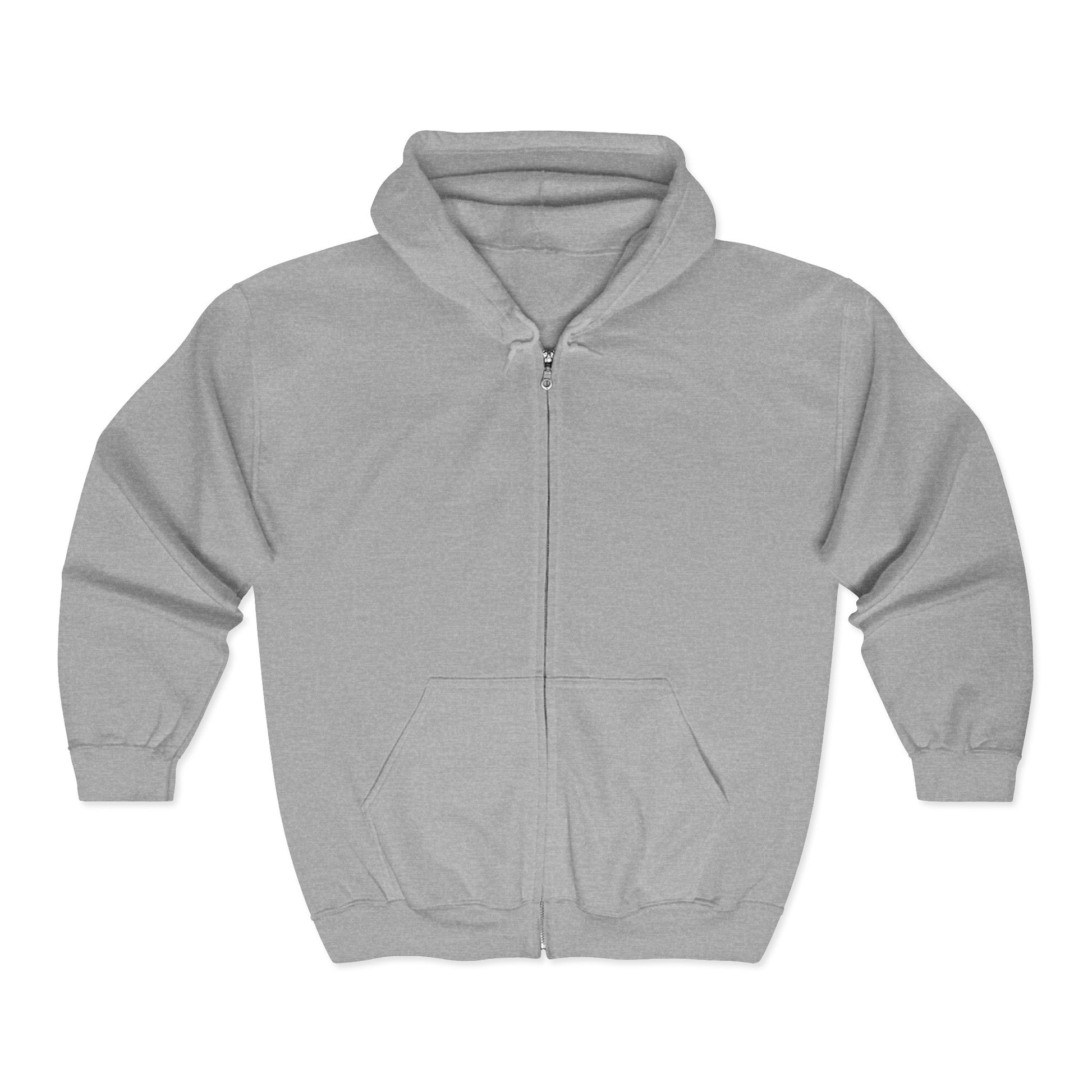 Gray hoodie on a white background