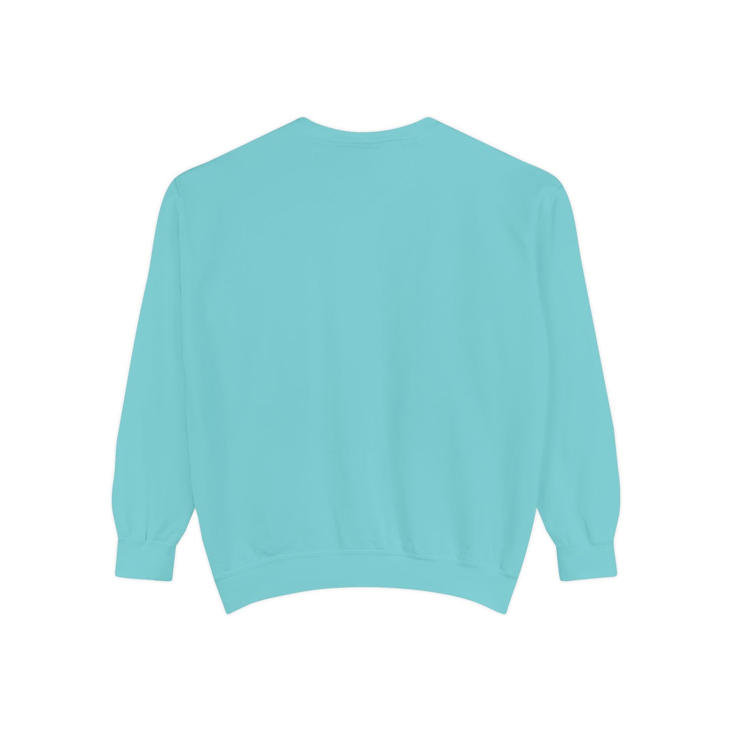 Light blue sweatshirt on a white background