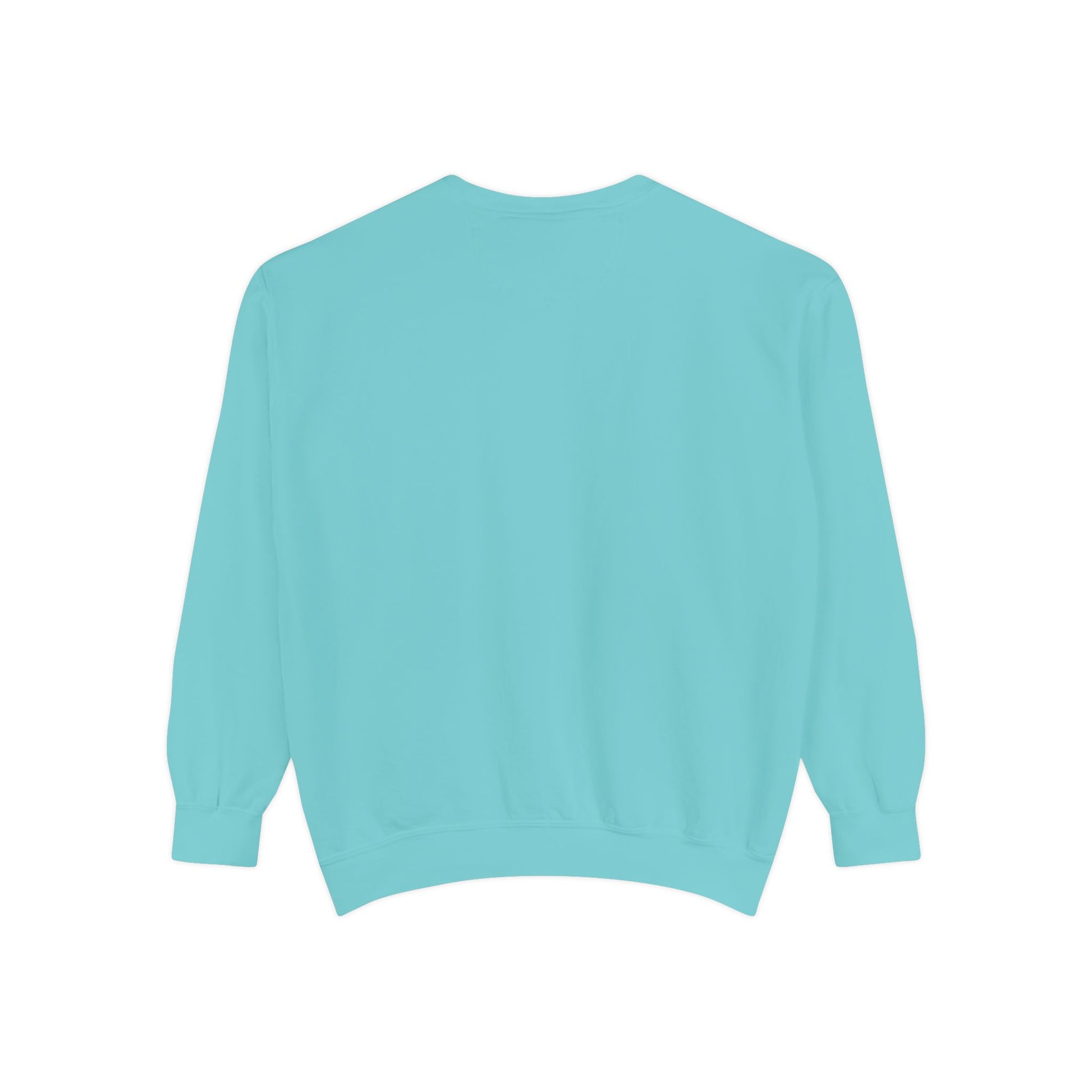 Light blue sweatshirt on a white background