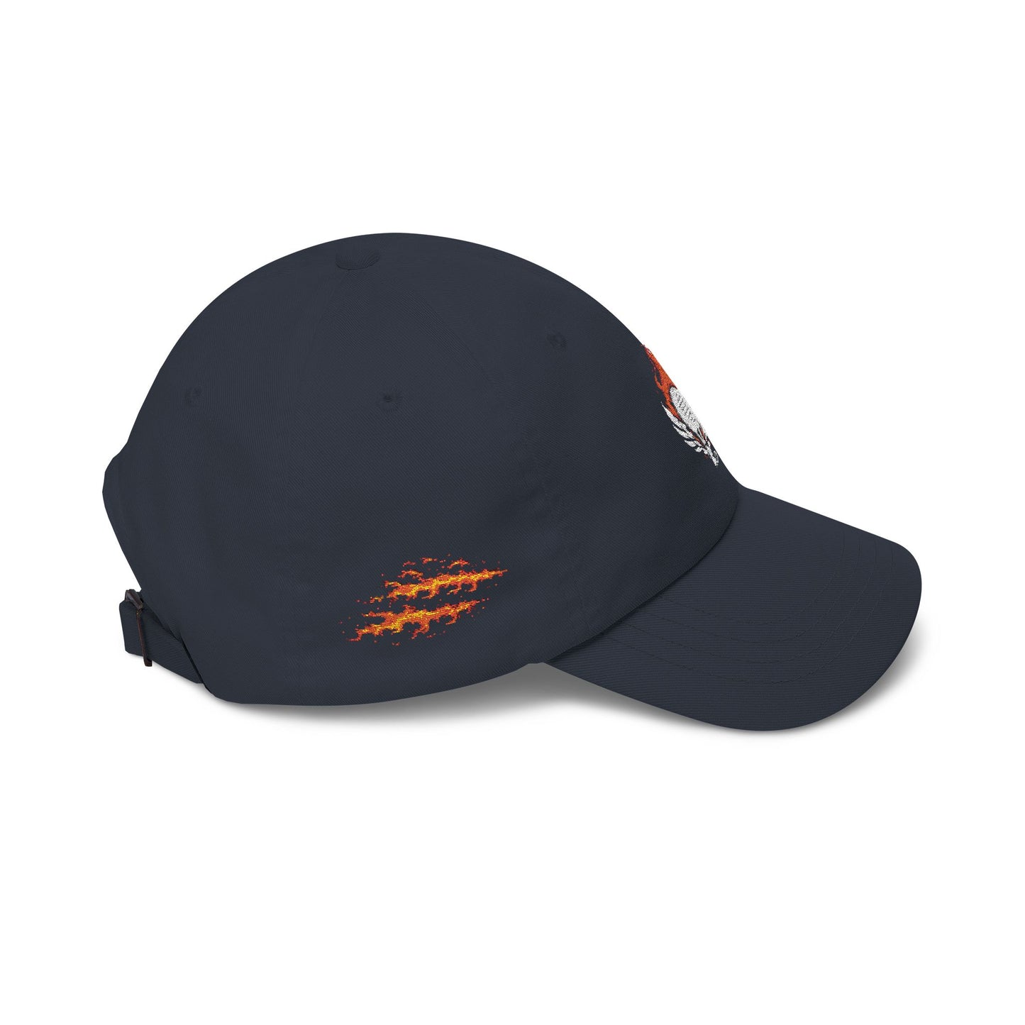 performance padel hat Black cap with a brand logo on a white background