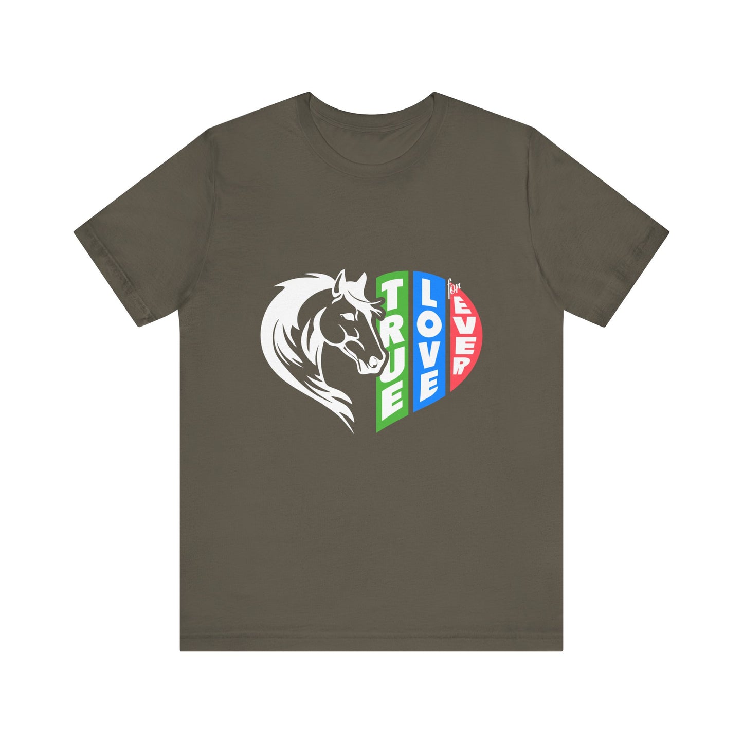 Equestrian Love Tee | True Love Horse T-Shirt, Gift for Horse Lovers, Unisex Tee, Casual Wear, Birthday Gift, Animal Lover Apparel